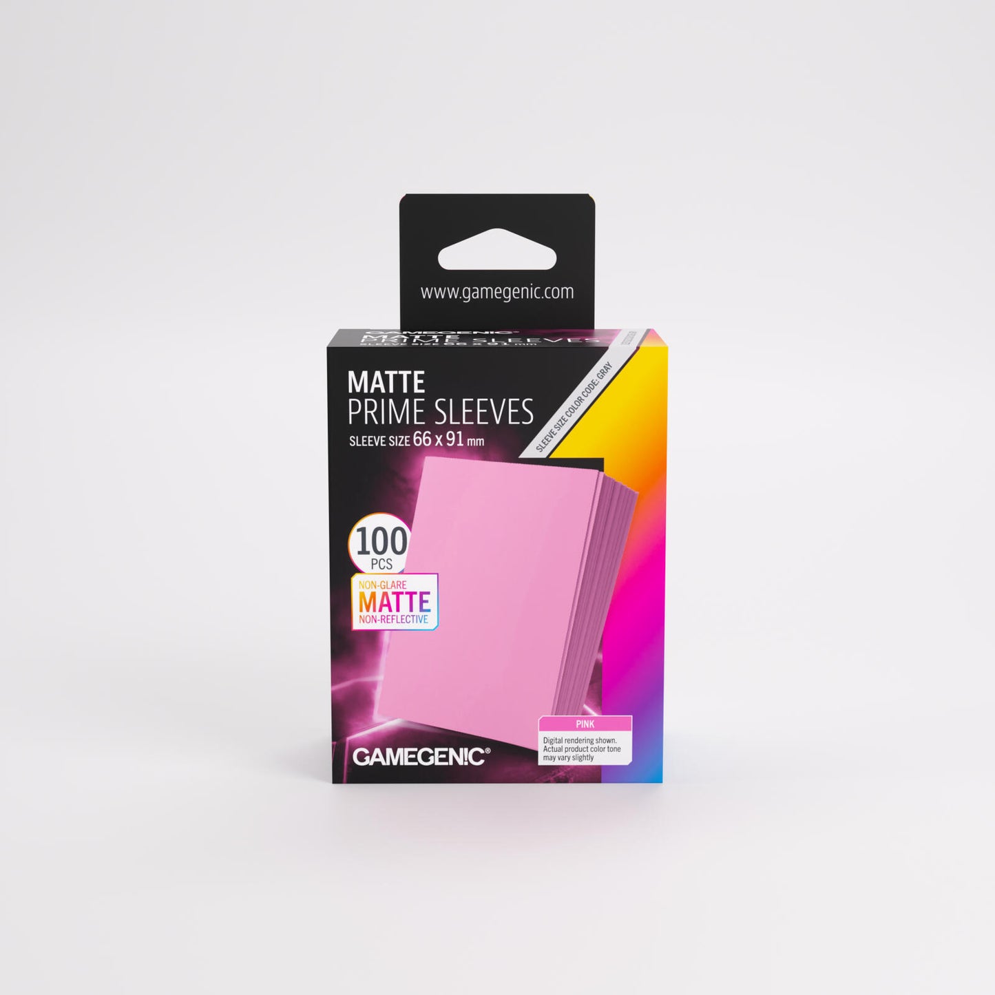 Gamegenic Matte Prime Card Sleeves - Pink (66mm x 91mm) (100 Sleeves Per Pack)