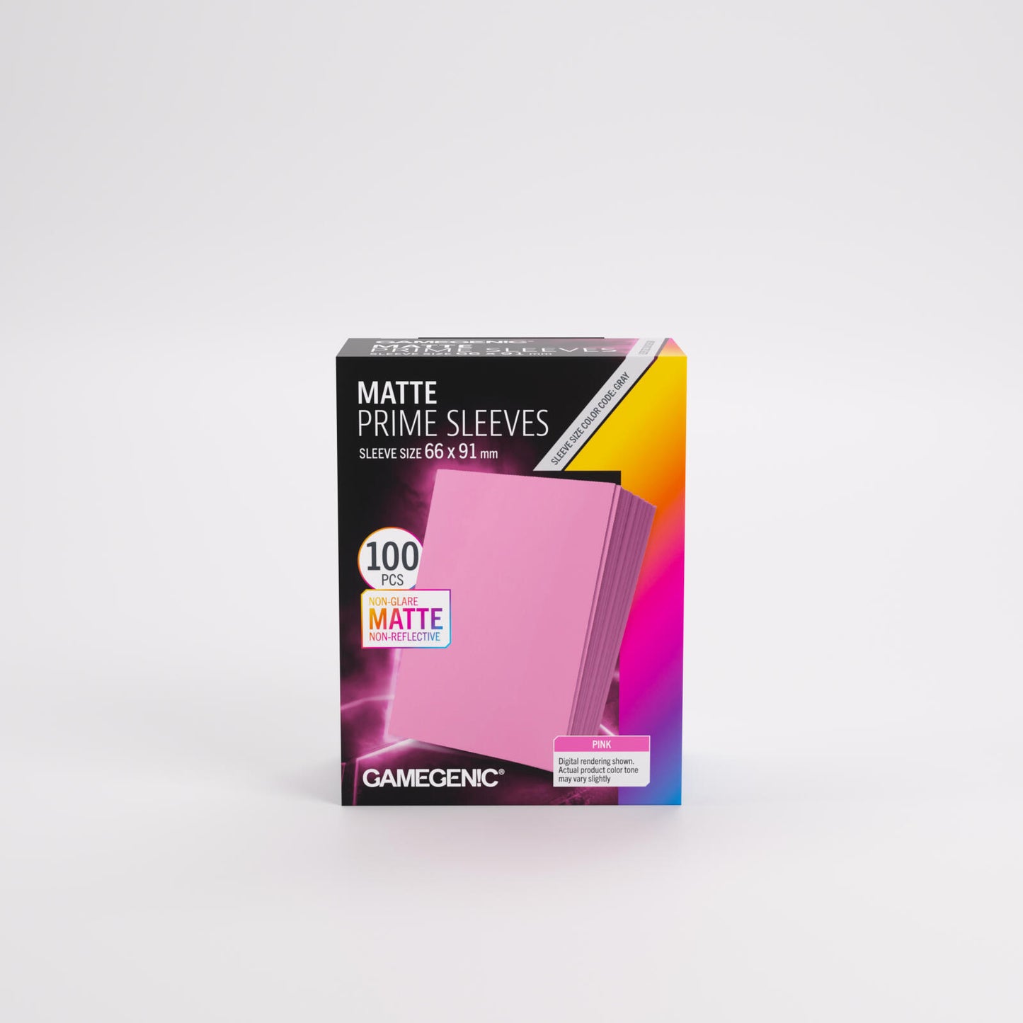 Gamegenic Matte Prime Card Sleeves - Pink (66mm x 91mm) (100 Sleeves Per Pack)
