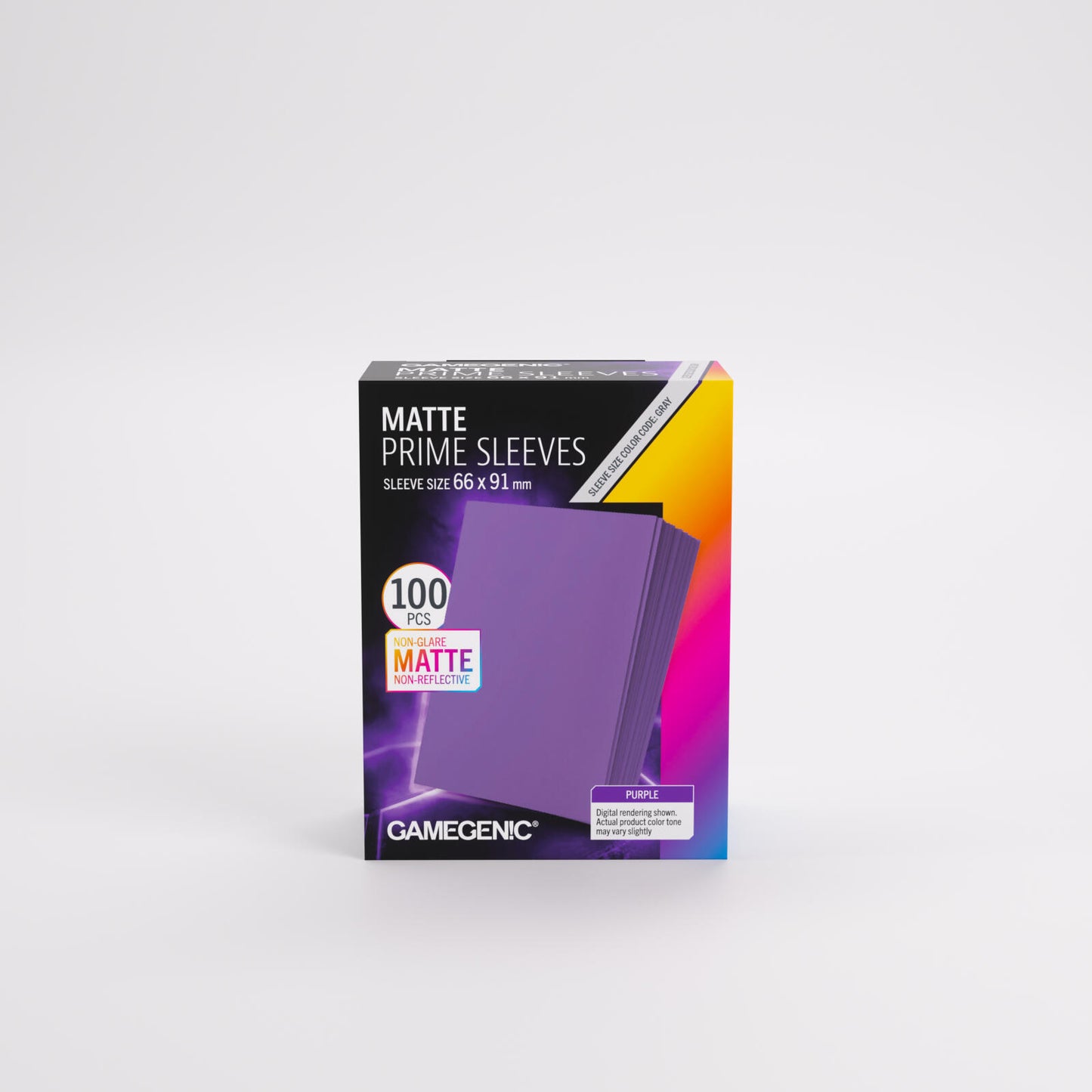 Gamegenic Matte Prime Card Sleeves - Purple (66mm x 91mm) (100 Sleeves Per Pack)