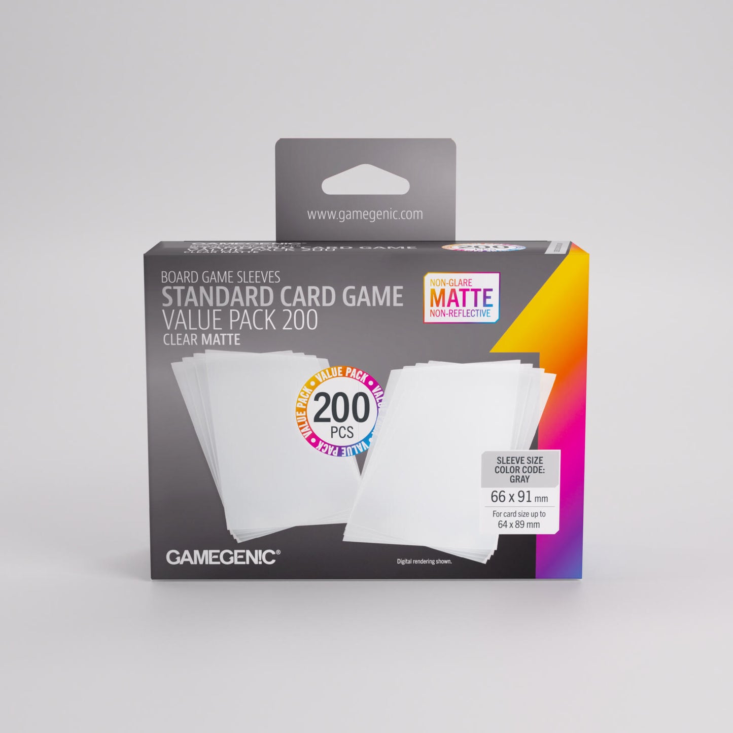 Gamegenic Matte Sleeves - Standard Card Game-Size Value Pack 200