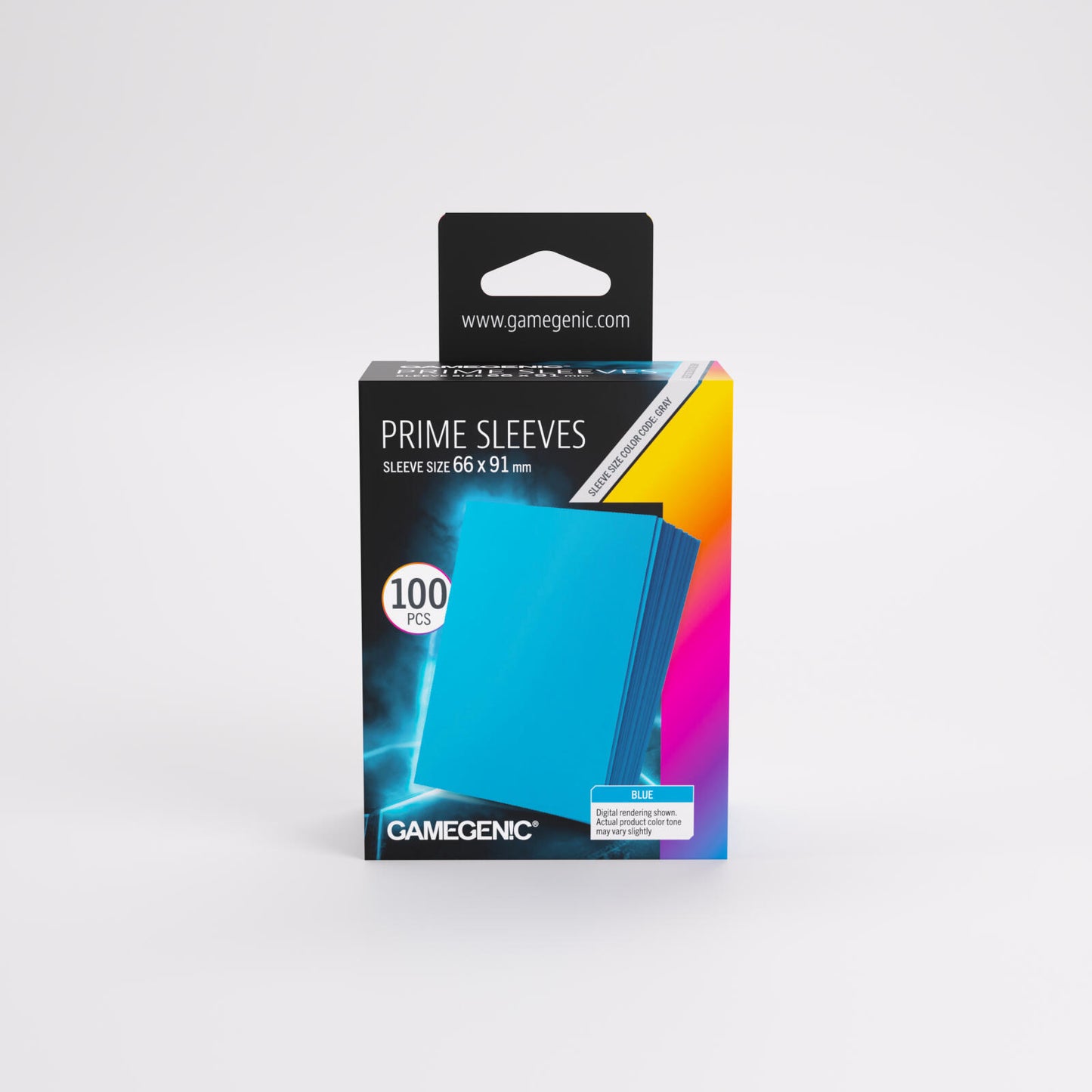 Gamegenic Prime Card Sleeves - Blue (66mm x 91mm) (100 Sleeves Per Pack)