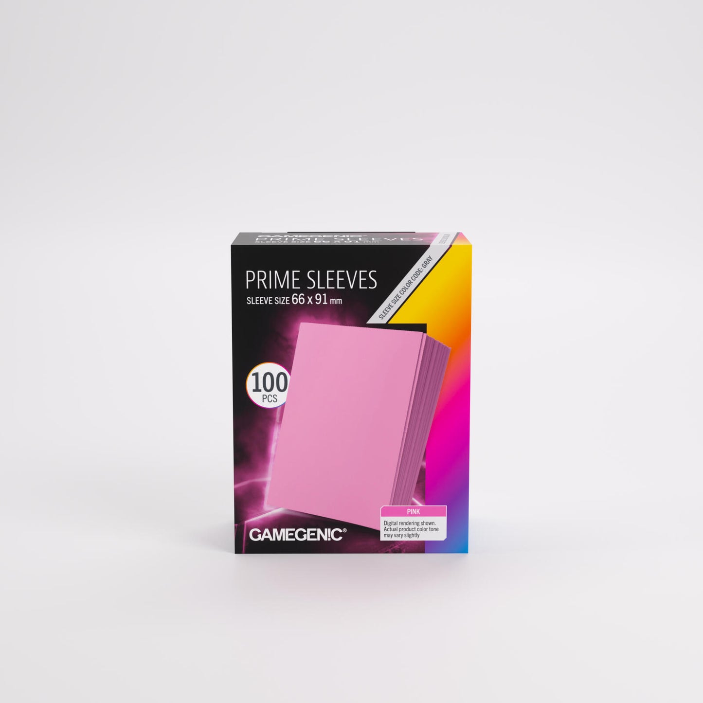 Gamegenic Prime Card Sleeves - Pink (66mm x 91mm) (100 Sleeves Per Pack)