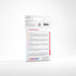 Gamegenic Prime Japanese Sized Sleeves - Size Code PINK - Sleeve Colour Red (62mm x 89mm) (60 Sleeves Per Pack)
