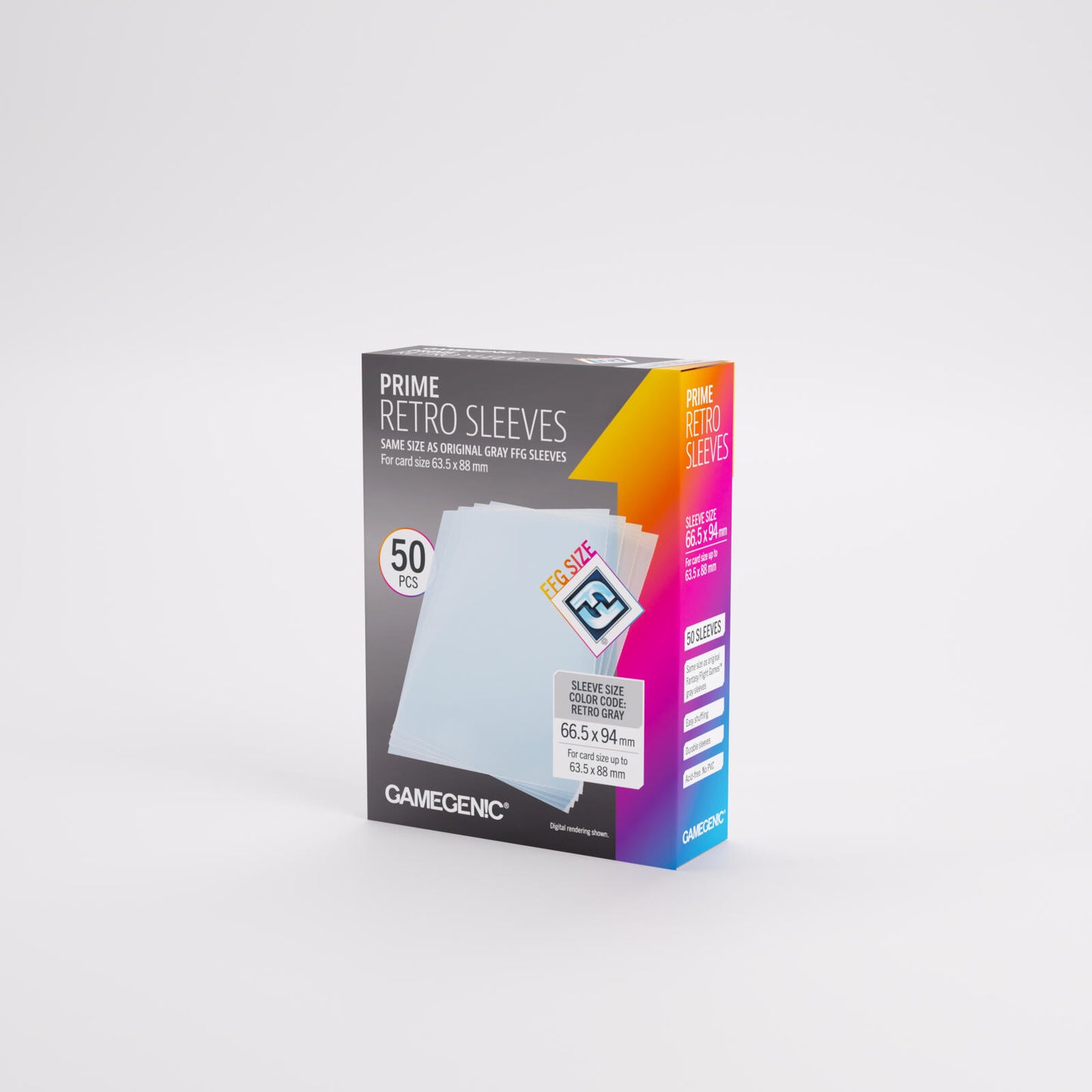 Gamegenic Prime Retro Card Sleeves - (66.5mm x 94mm) (50 Sleeves Per Pack)