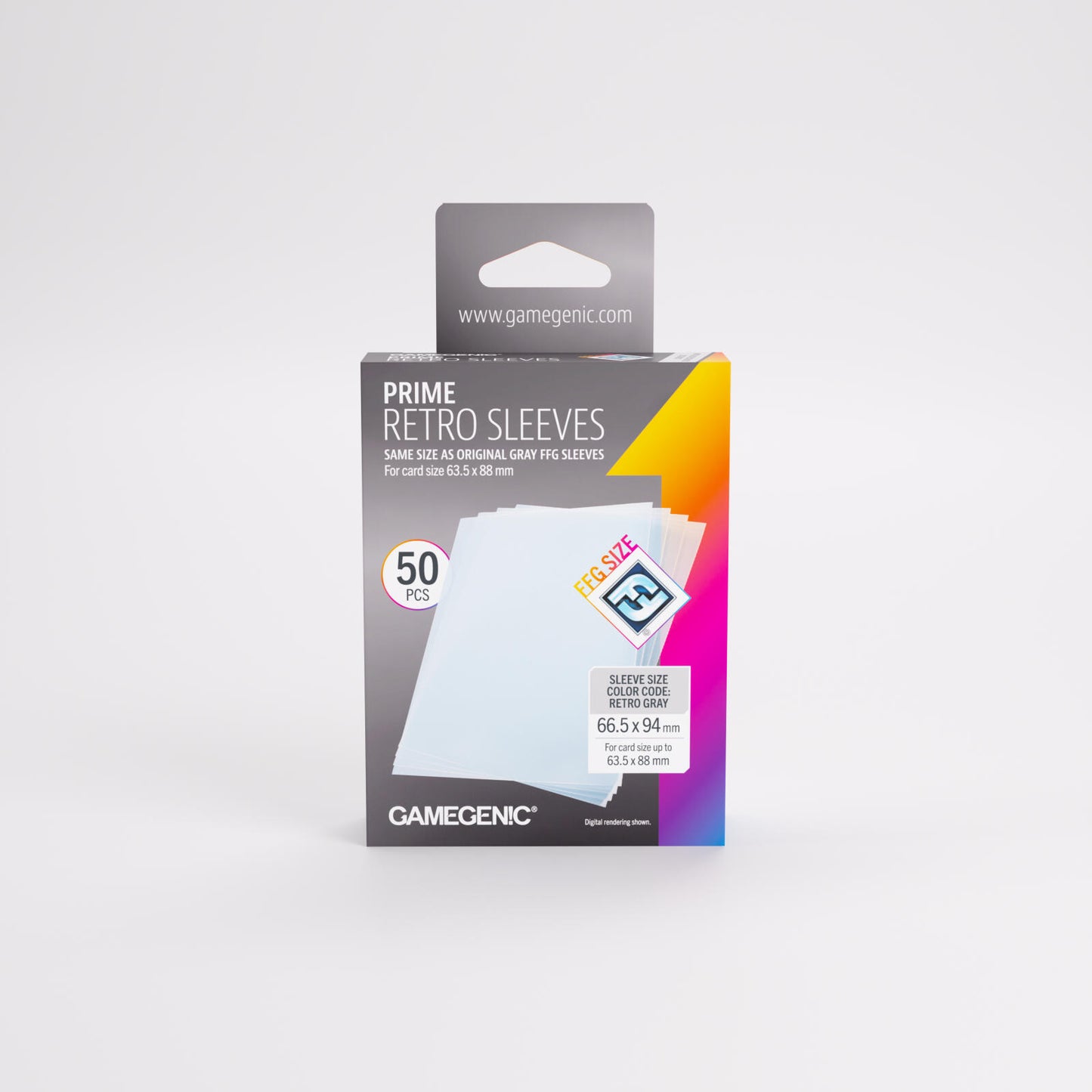 Gamegenic Prime Retro Card Sleeves - (66.5mm x 94mm) (50 Sleeves Per Pack)