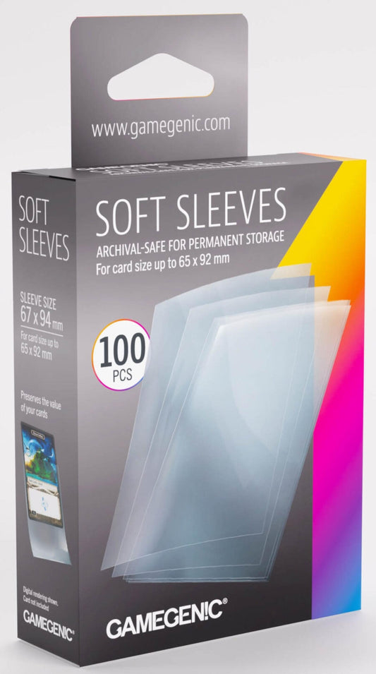 Gamegenic Soft Card Sleeves (67mm x 94mm) (100 Sleeves Per Pack)