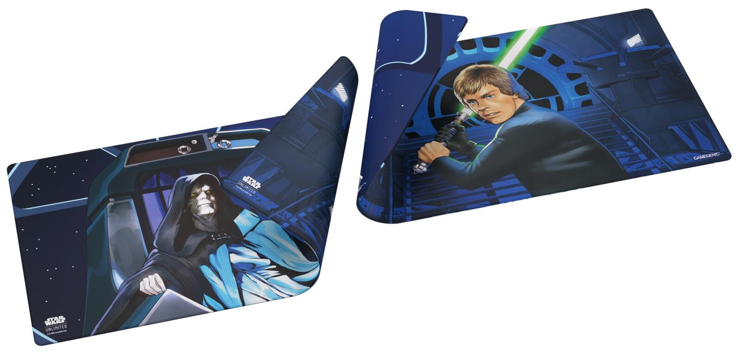 Gamegenic Star Wars Unlimited - Double Sided Game Mat Leader Jedi Luke Skywalker & Emperor Palpatine