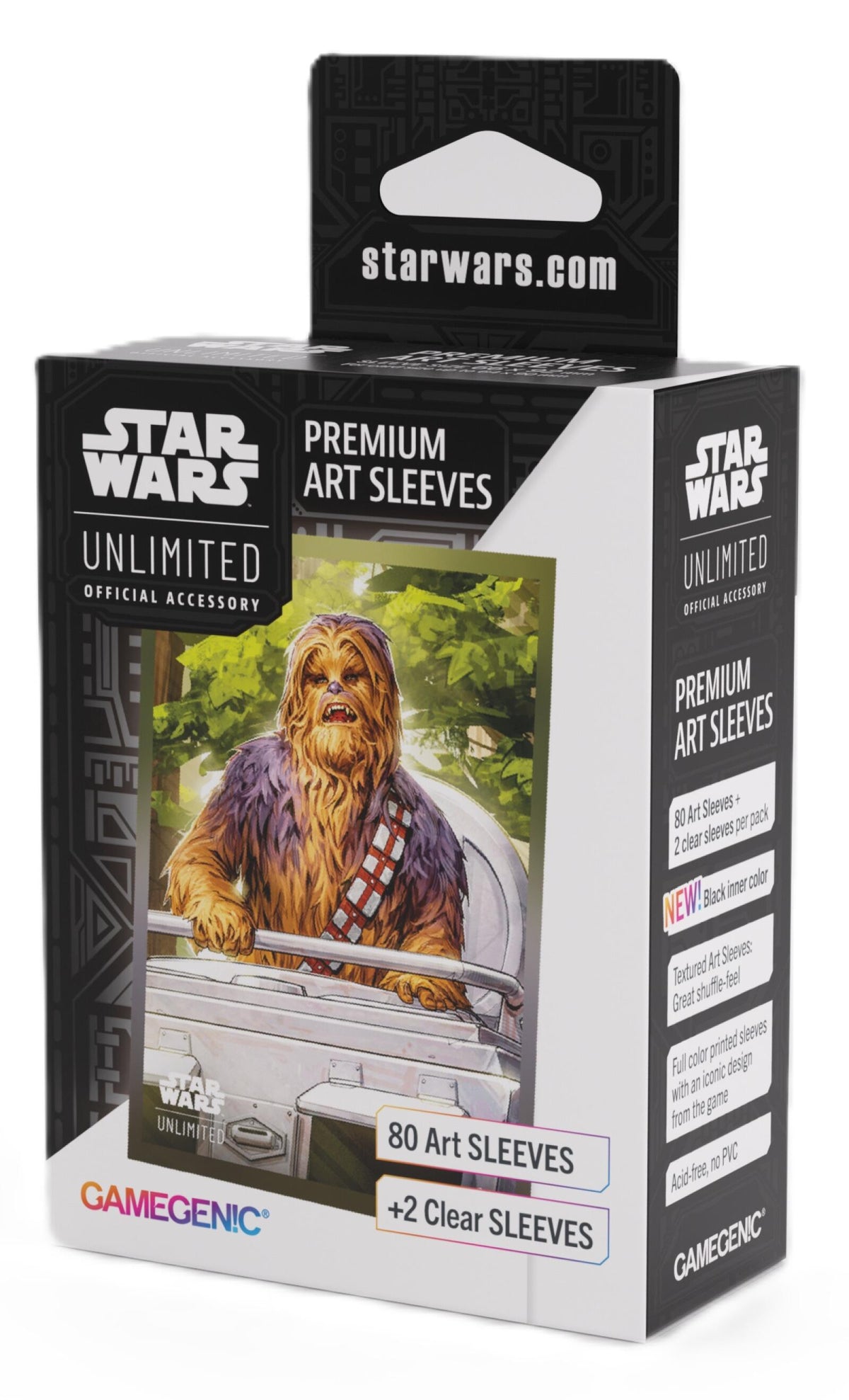 Gamegenic Star Wars Unlimited - Premium Art Sleeves Chewbacca (66mm x 92 mm)