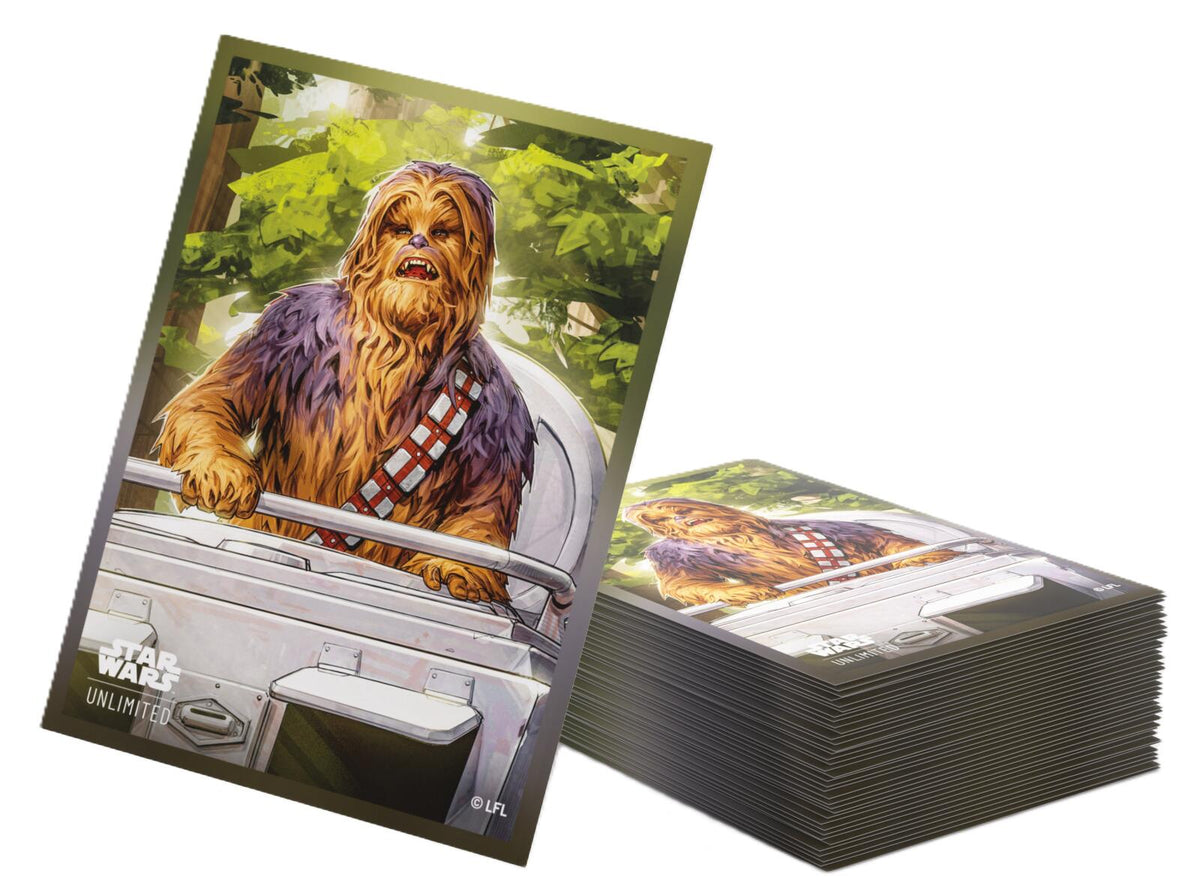 Gamegenic Star Wars Unlimited - Premium Art Sleeves Chewbacca (66mm x 92 mm)