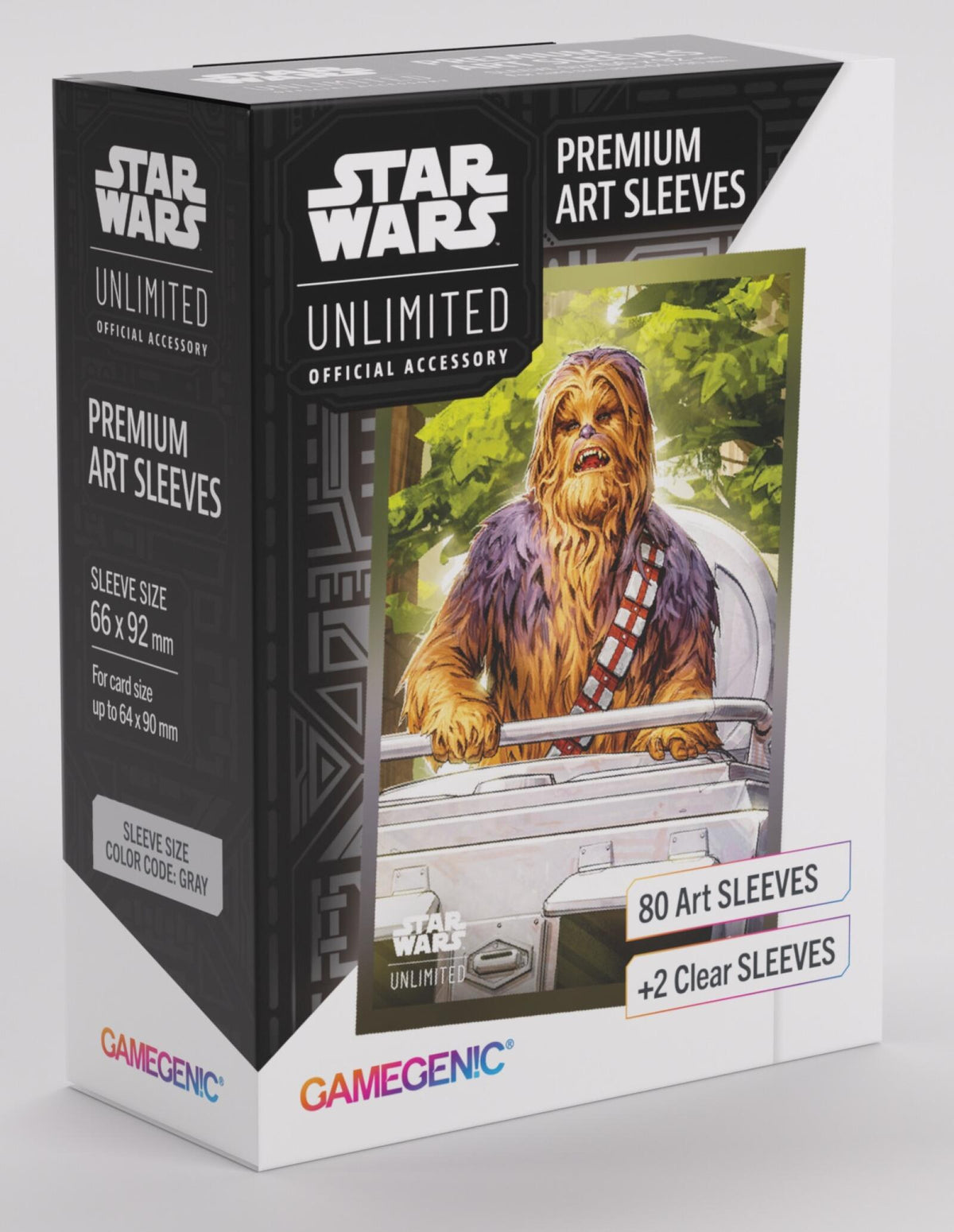 Gamegenic Star Wars Unlimited - Premium Art Sleeves Chewbacca (66mm x 92 mm)