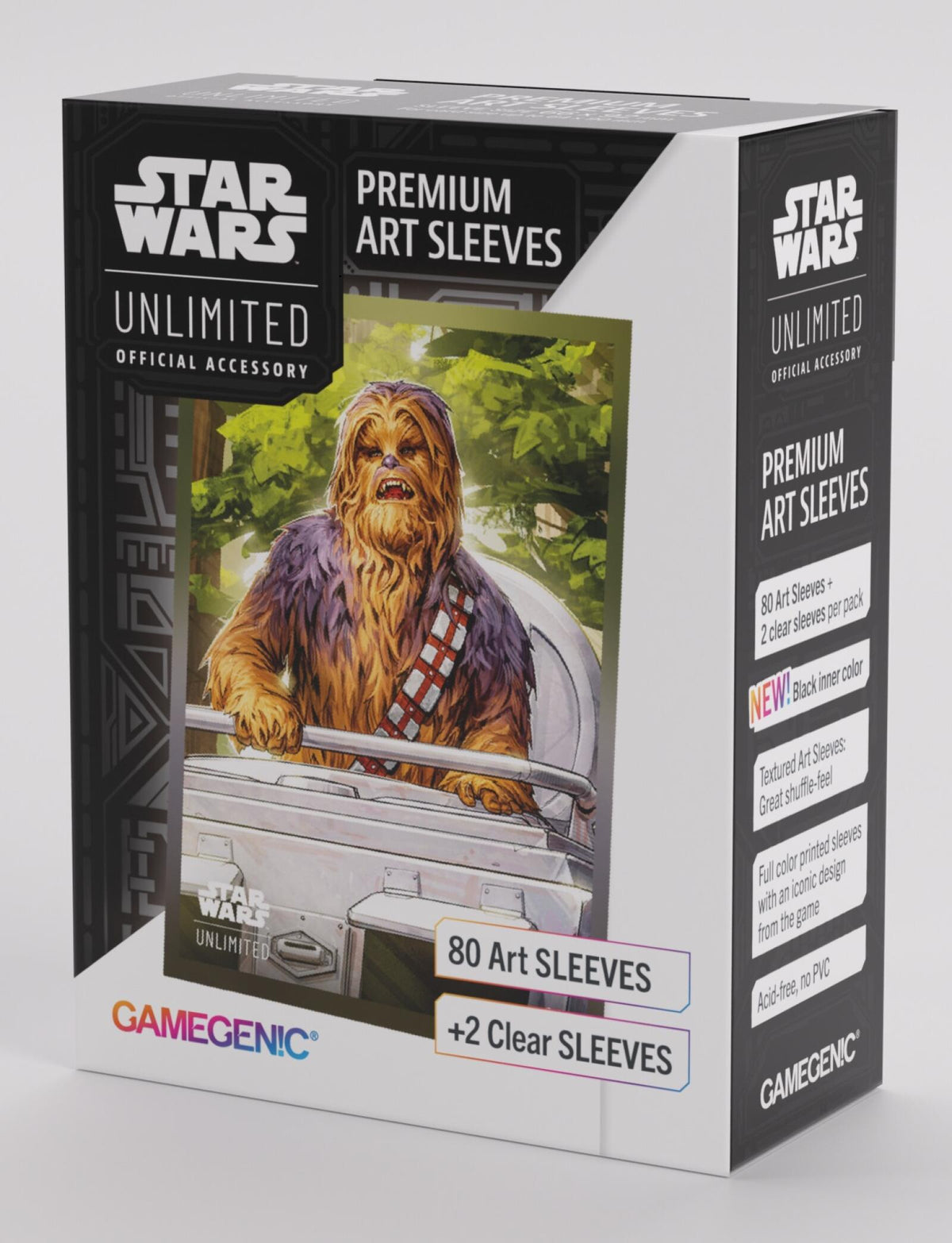 Gamegenic Star Wars Unlimited - Premium Art Sleeves Chewbacca (66mm x 92 mm)