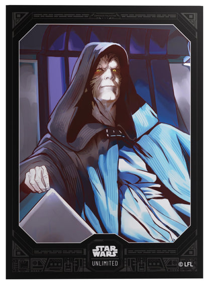 Gamegenic Star Wars Unlimited - Premium Art Sleeves Emperor Palpatine (66mm x 92 mm) (62 Sleeves Per Pack)