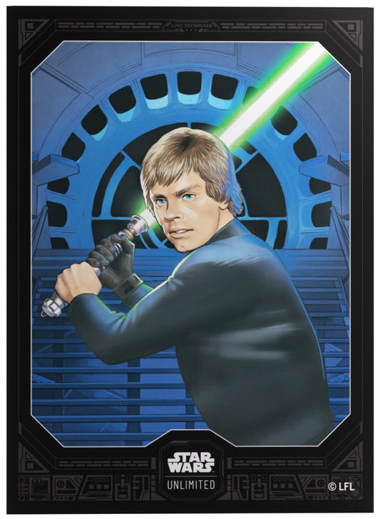 Gamegenic Star Wars Unlimited - Premium Art Sleeves Jedi Luke Skywalker (66mm x 92 mm) (62 Sleeves Per Pack)