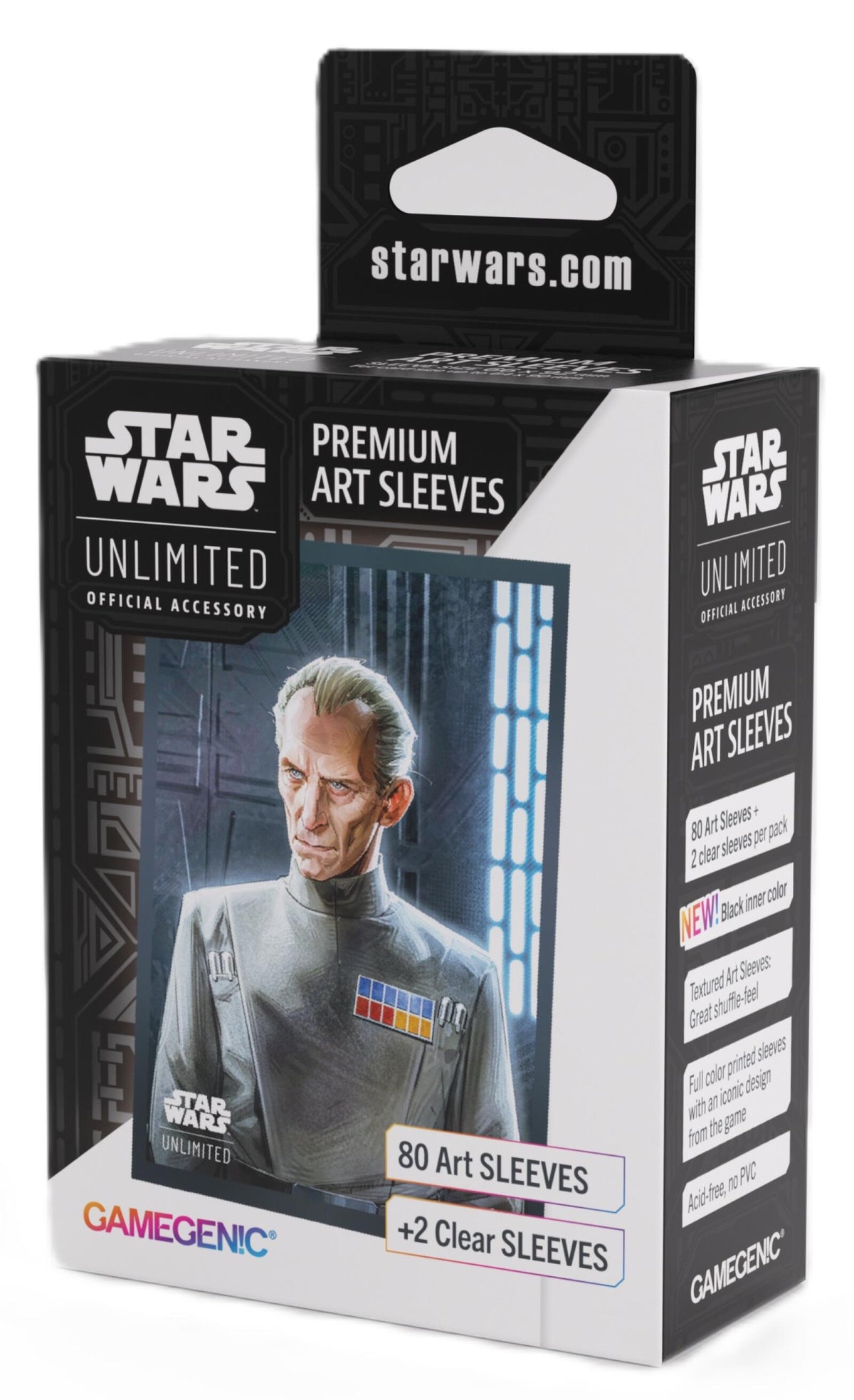 Gamegenic Star Wars Unlimited - Premium Art Sleeves Grand Moff Tarkin (66mm x 92 mm)