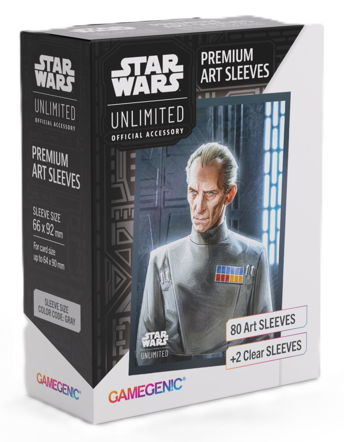 Gamegenic Star Wars Unlimited - Premium Art Sleeves Grand Moff Tarkin (66mm x 92 mm)