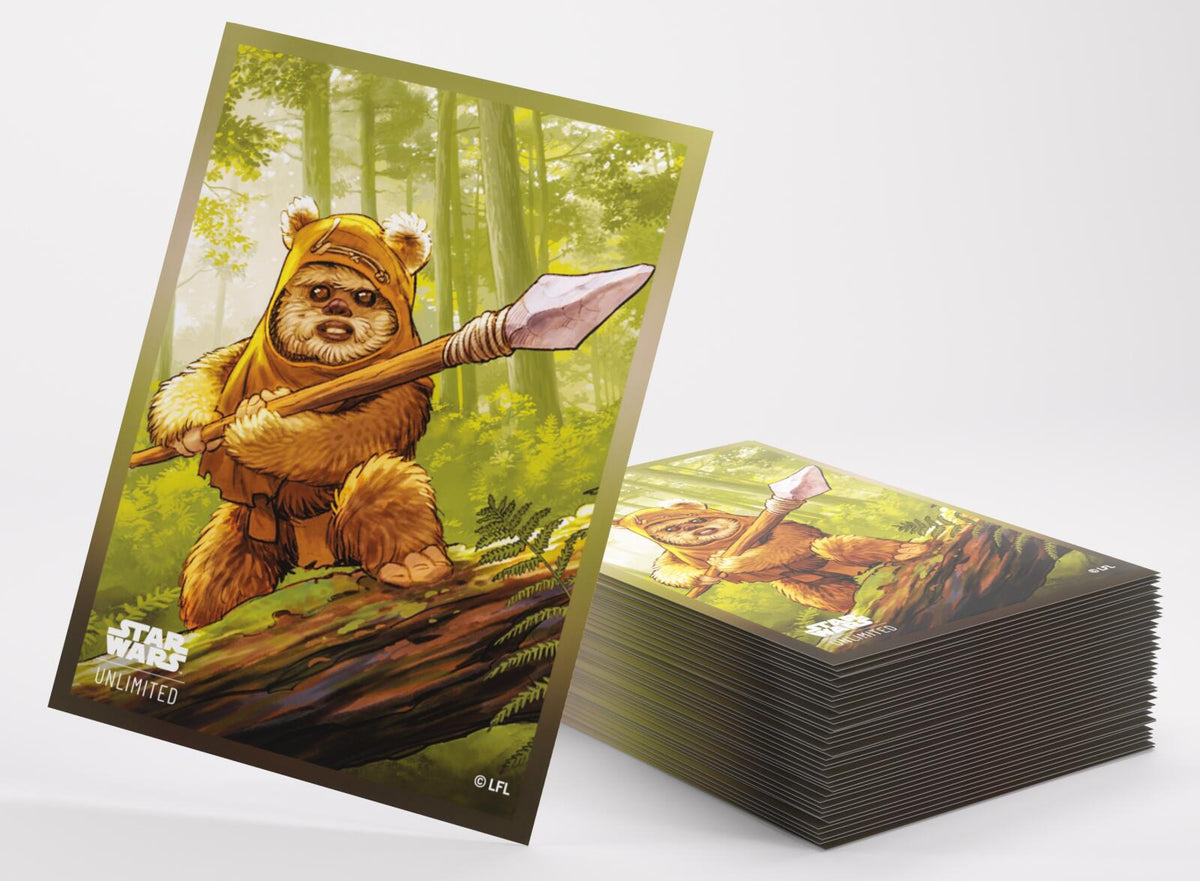 Gamegenic Star Wars Unlimited - Premium Art Sleeves Wicket (66mm x 92 mm)
