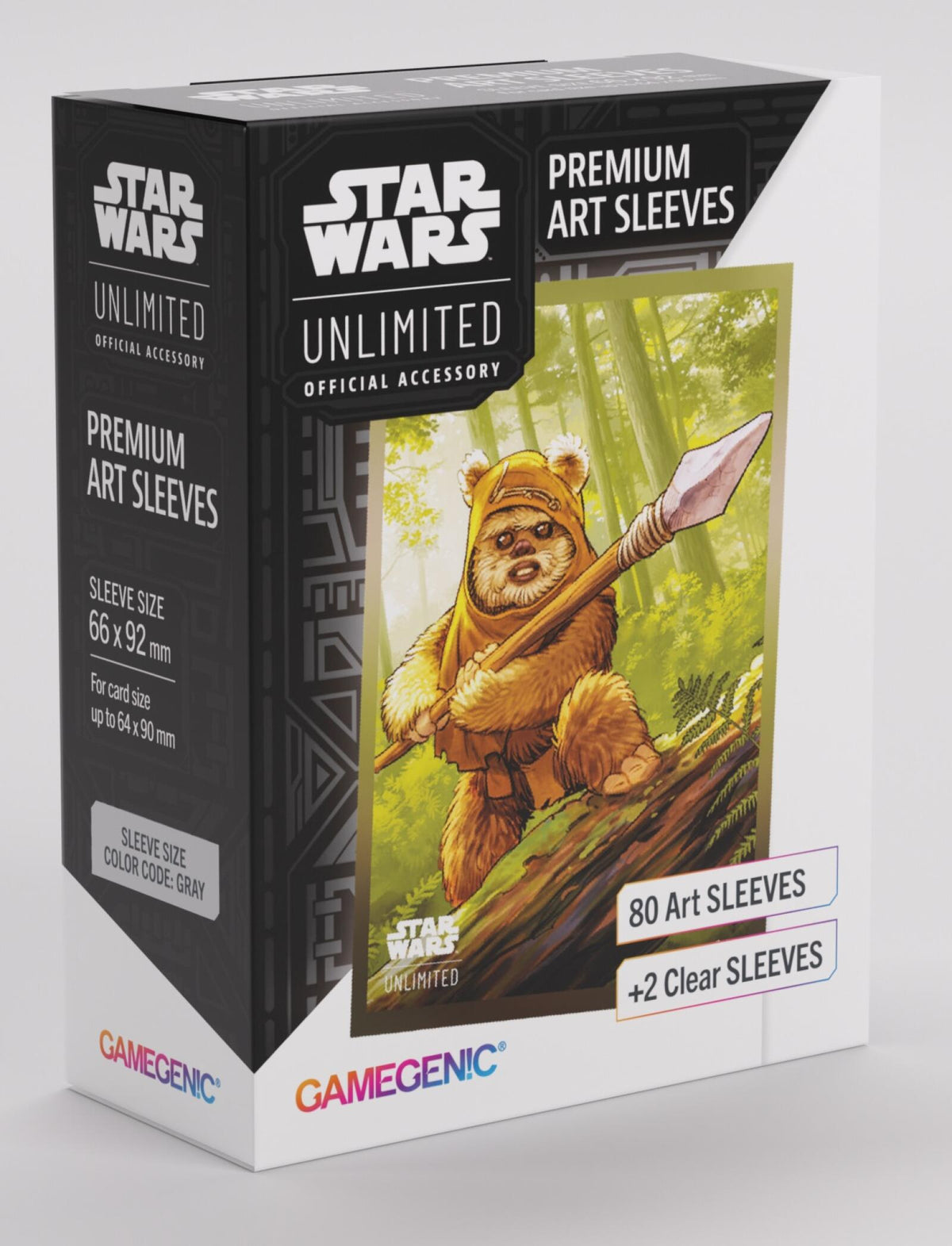 Gamegenic Star Wars Unlimited - Premium Art Sleeves Wicket (66mm x 92 mm)