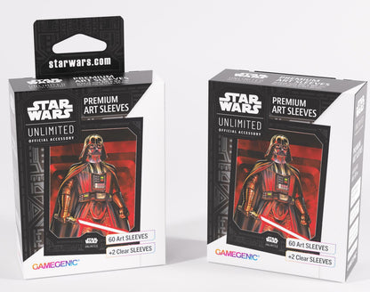 Gamegenic Star Wars Unlimited Premium Art Sleeves - Darth Vader Unstoppable (66mm x 92mm) (62 Sleeves Per Pack)