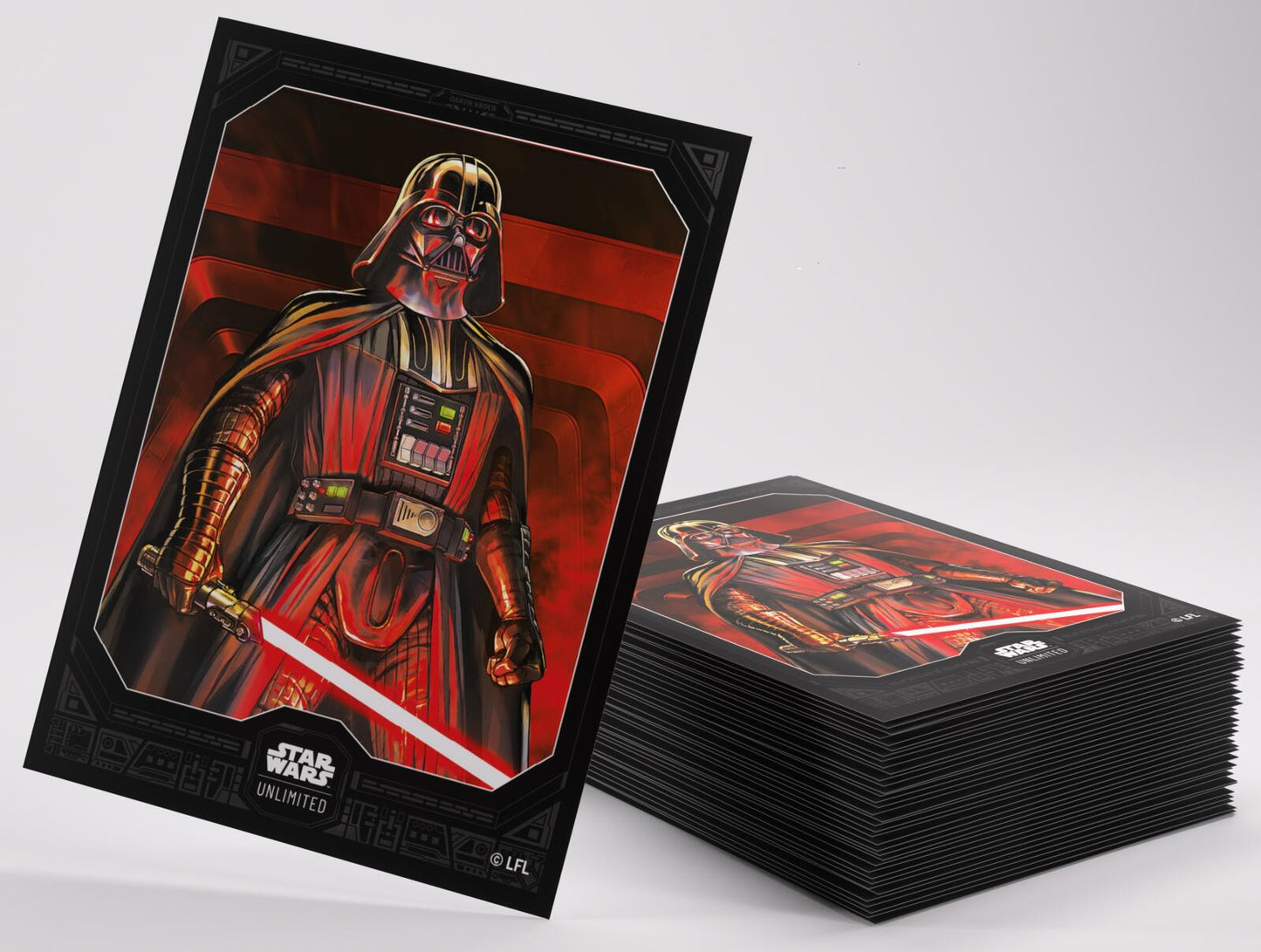 Gamegenic Star Wars Unlimited Premium Art Sleeves - Darth Vader Unstoppable (66mm x 92mm) (62 Sleeves Per Pack)