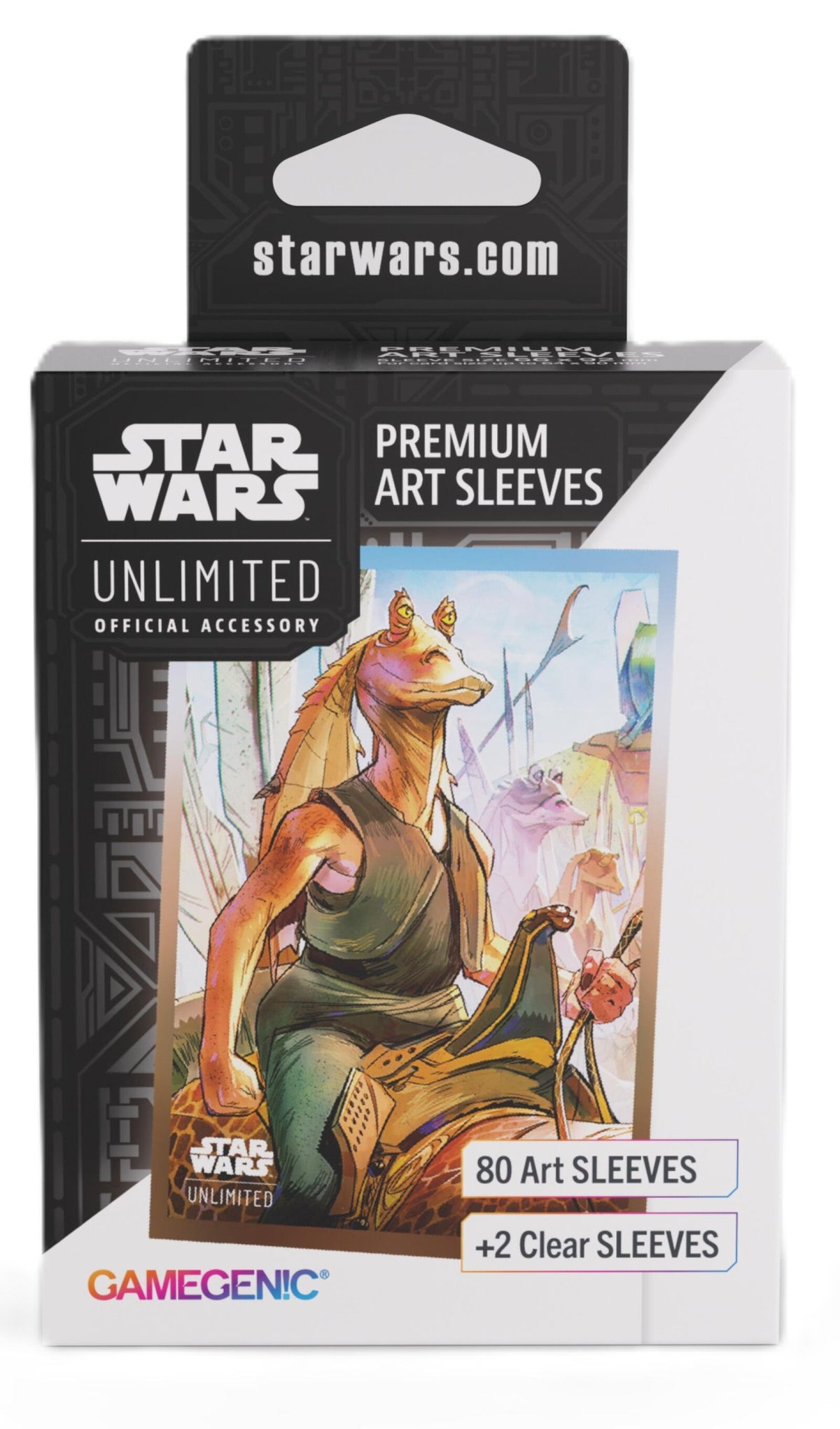 Gamegenic Star Wars Unlimited - Premium Art Sleeves Jar Jar Binks (66mm x 92 mm)