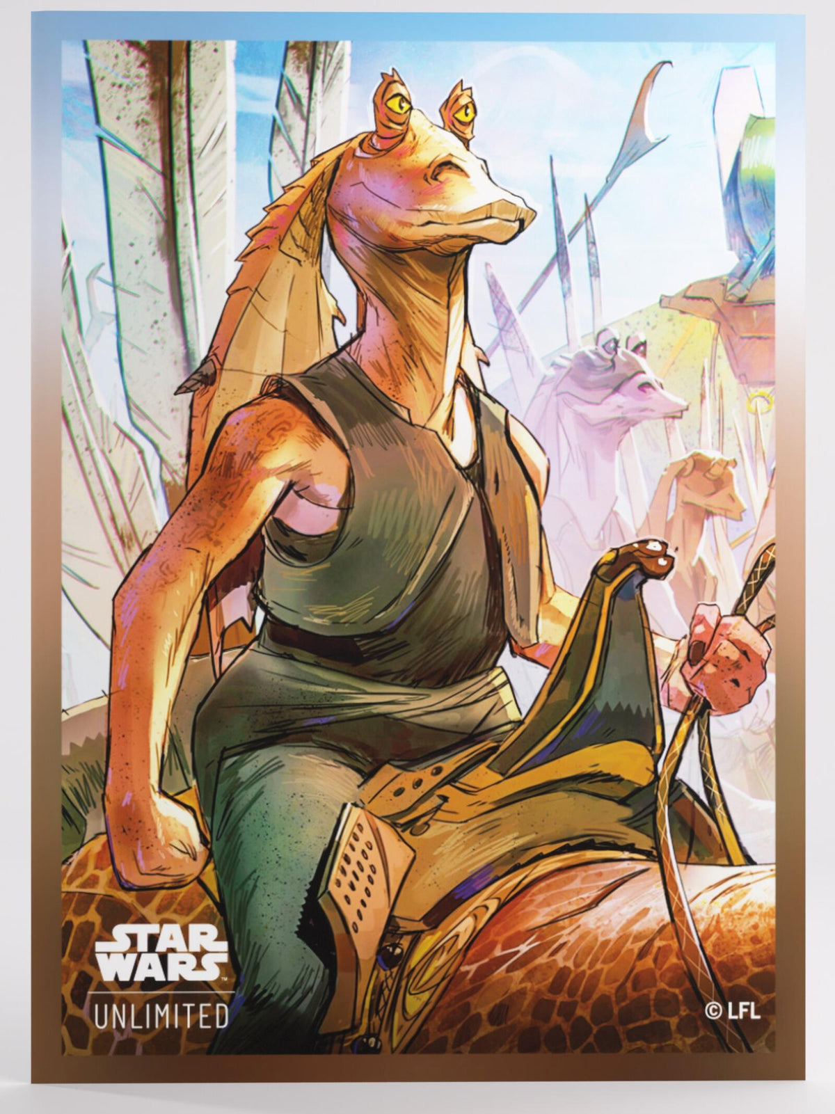 Gamegenic Star Wars Unlimited - Premium Art Sleeves Jar Jar Binks (66mm x 92 mm)