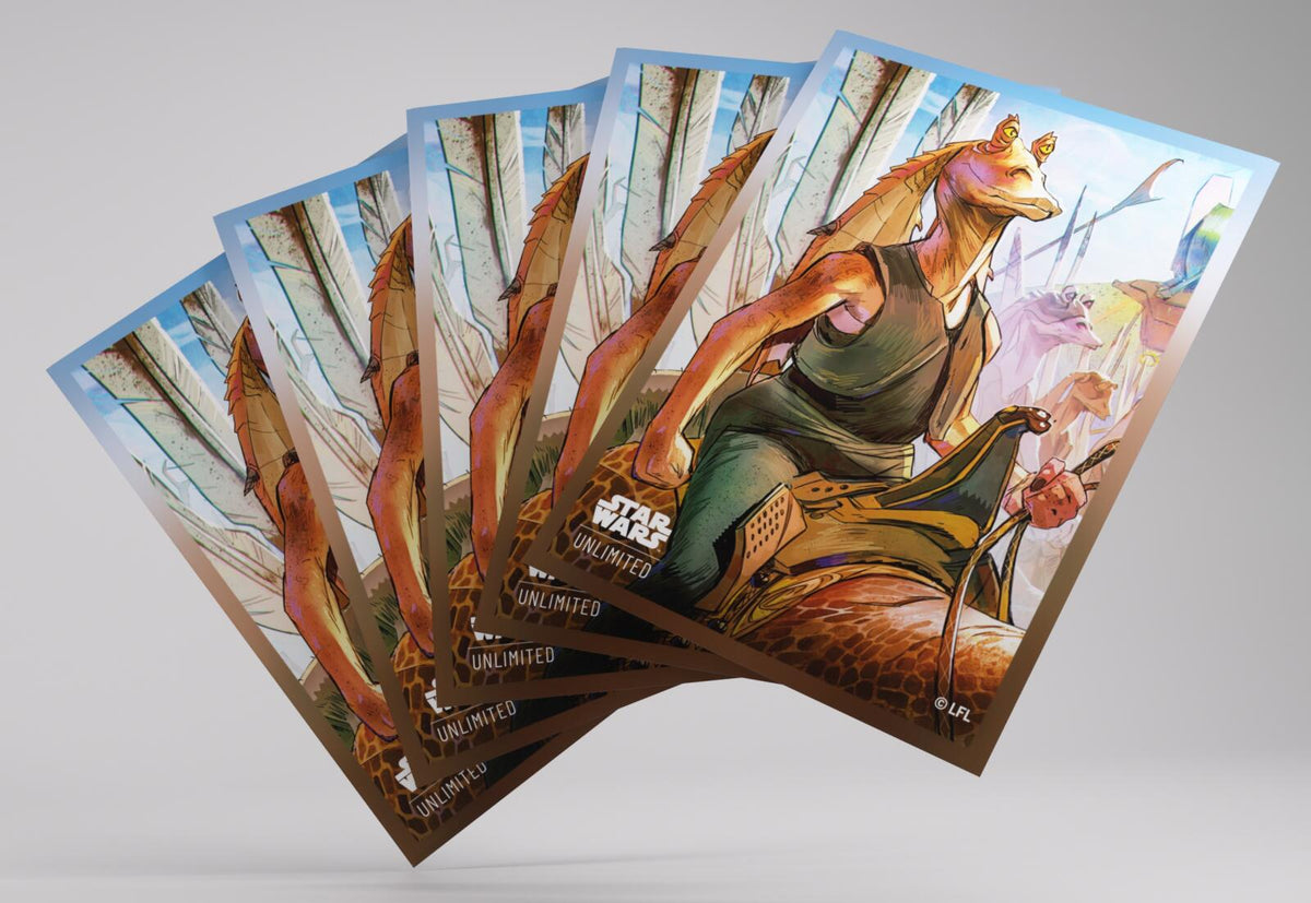 Gamegenic Star Wars Unlimited - Premium Art Sleeves Jar Jar Binks (66mm x 92 mm)