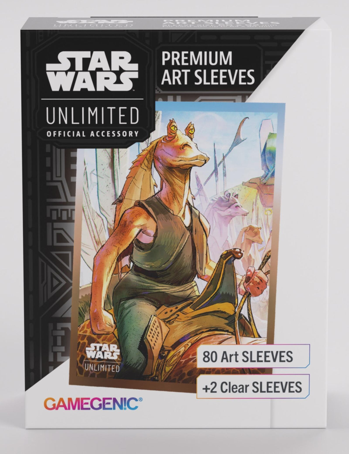 Gamegenic Star Wars Unlimited - Premium Art Sleeves Jar Jar Binks (66mm x 92 mm)