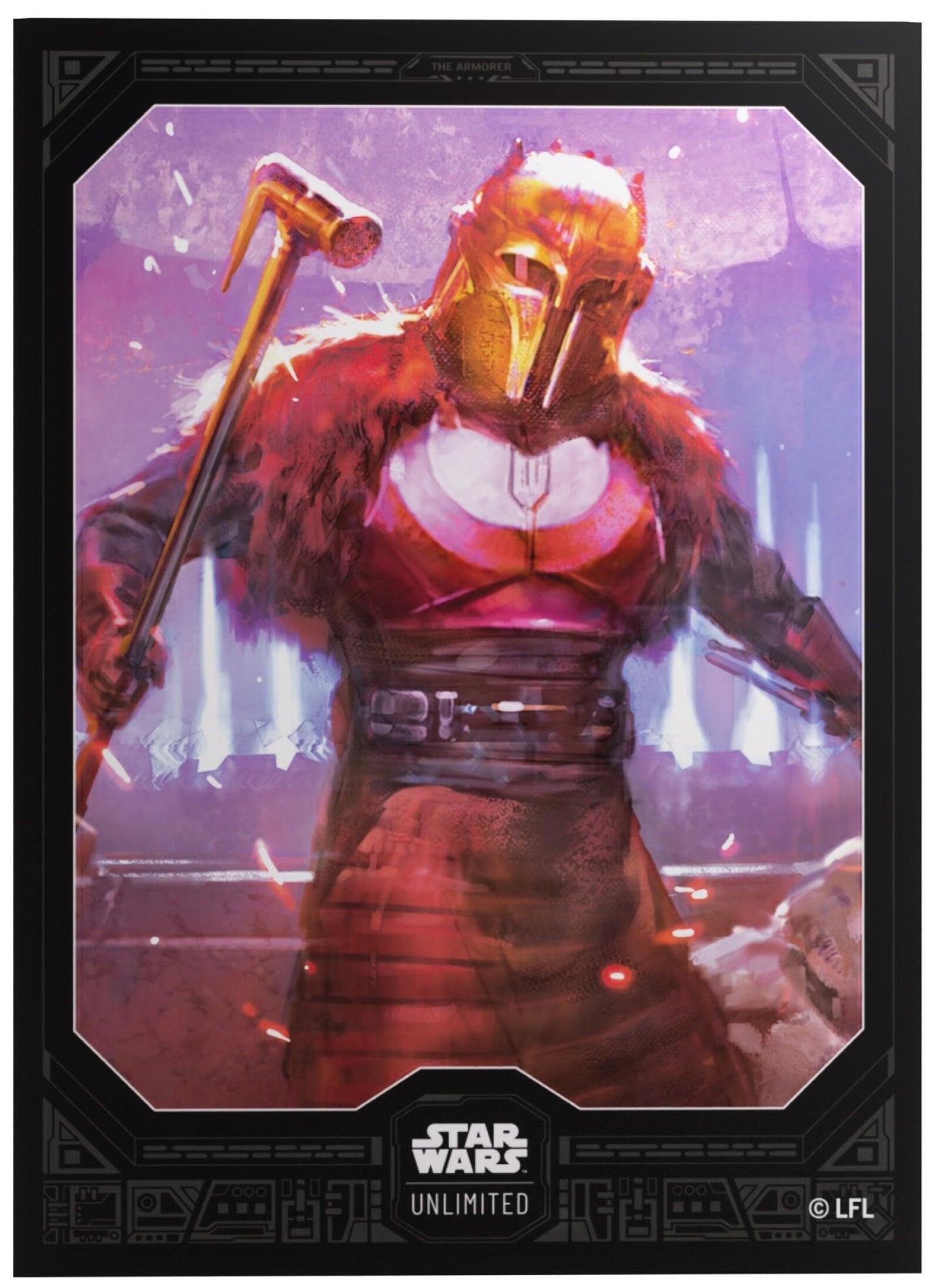 Gamegenic Star Wars Unlimited - Premium Art Sleeves the Armorer (66mm x 92 mm) (62 Sleeves Per Pack)