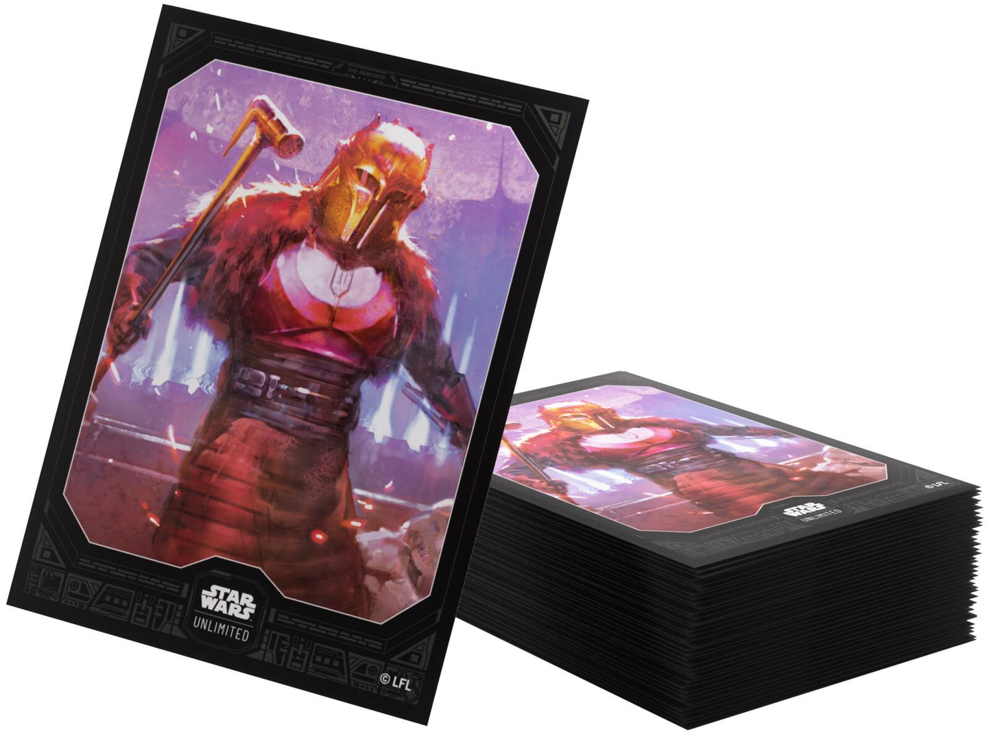 Gamegenic Star Wars Unlimited - Premium Art Sleeves the Armorer (66mm x 92 mm) (62 Sleeves Per Pack)