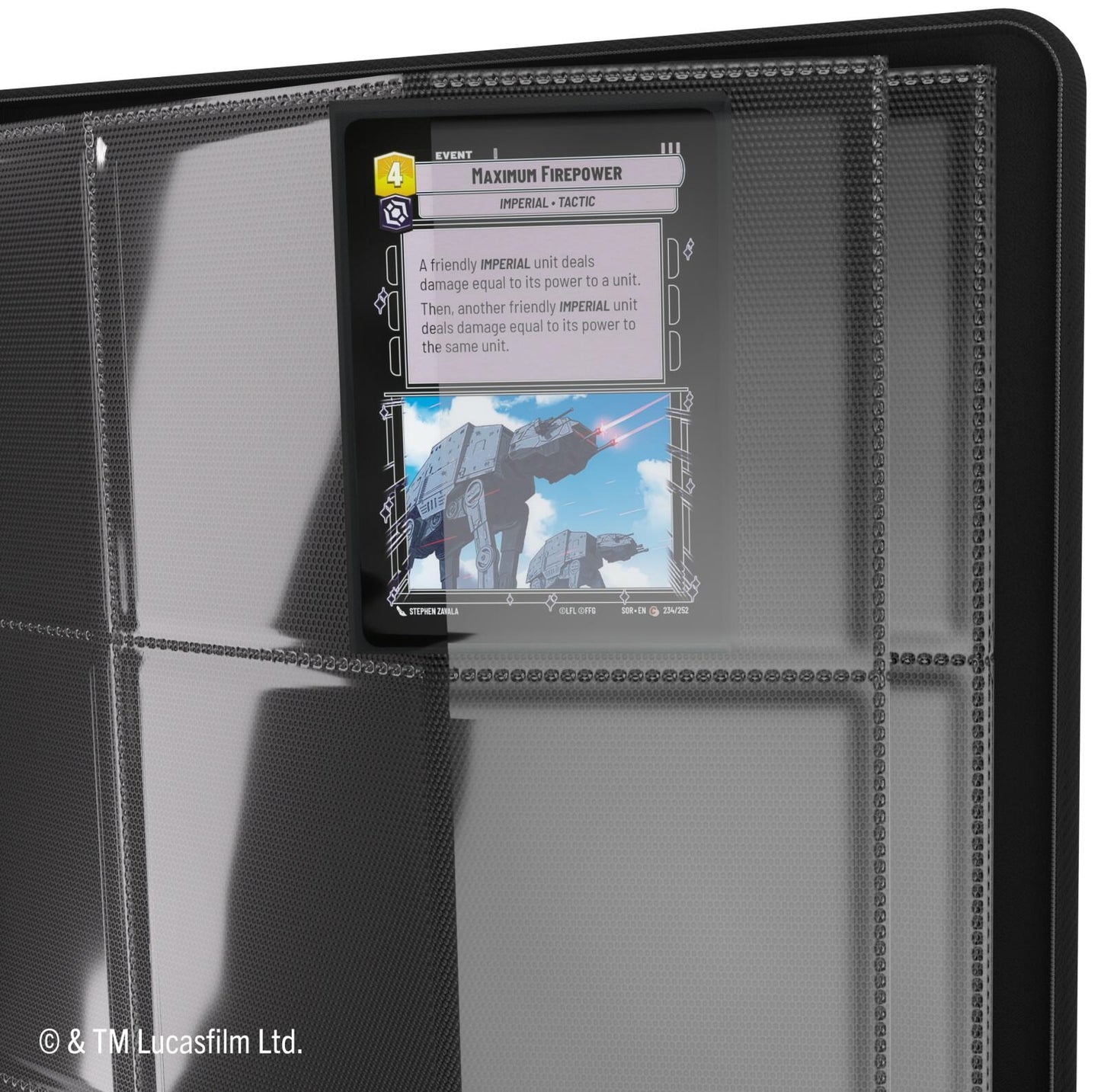 Gamegenic Star Wars Unlimited - Zip Up Album 18 Pocket Jedi Luke Skywalker & Emperor Palpatine