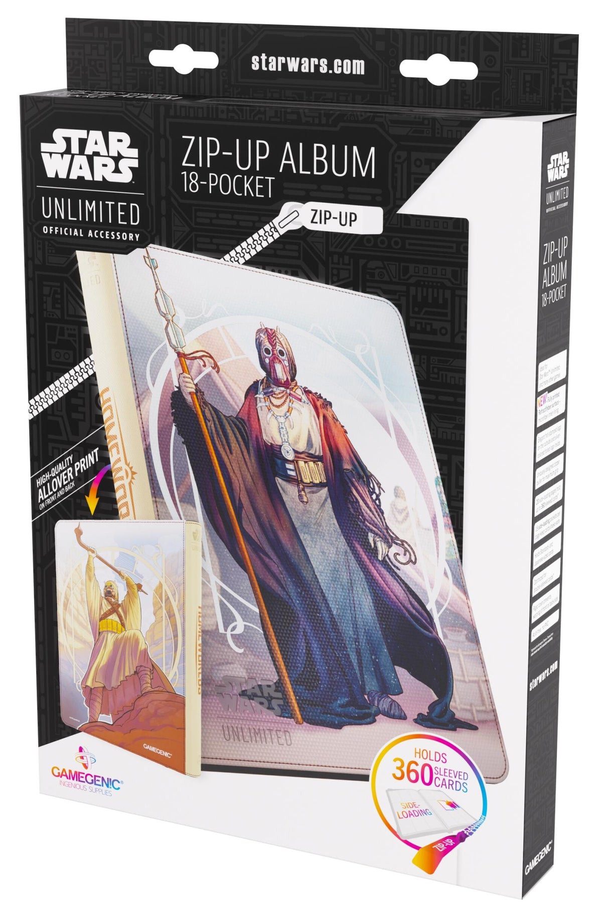 Gamegenic Star Wars Unlimited - Zip Up Album 18 Pocket The Chieftain & A'Kobe