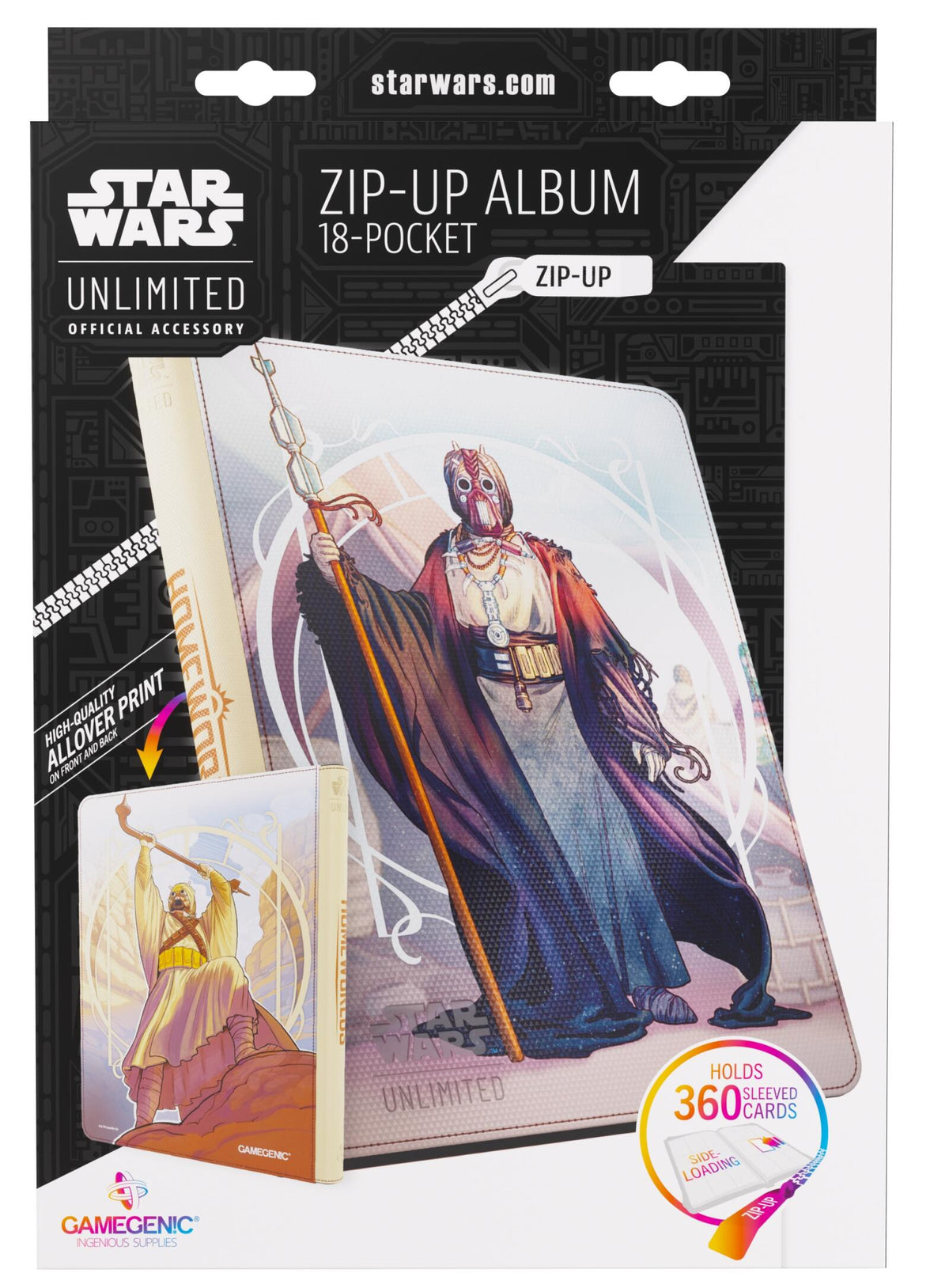 Gamegenic Star Wars Unlimited - Zip Up Album 18 Pocket The Chieftain & A'Kobe