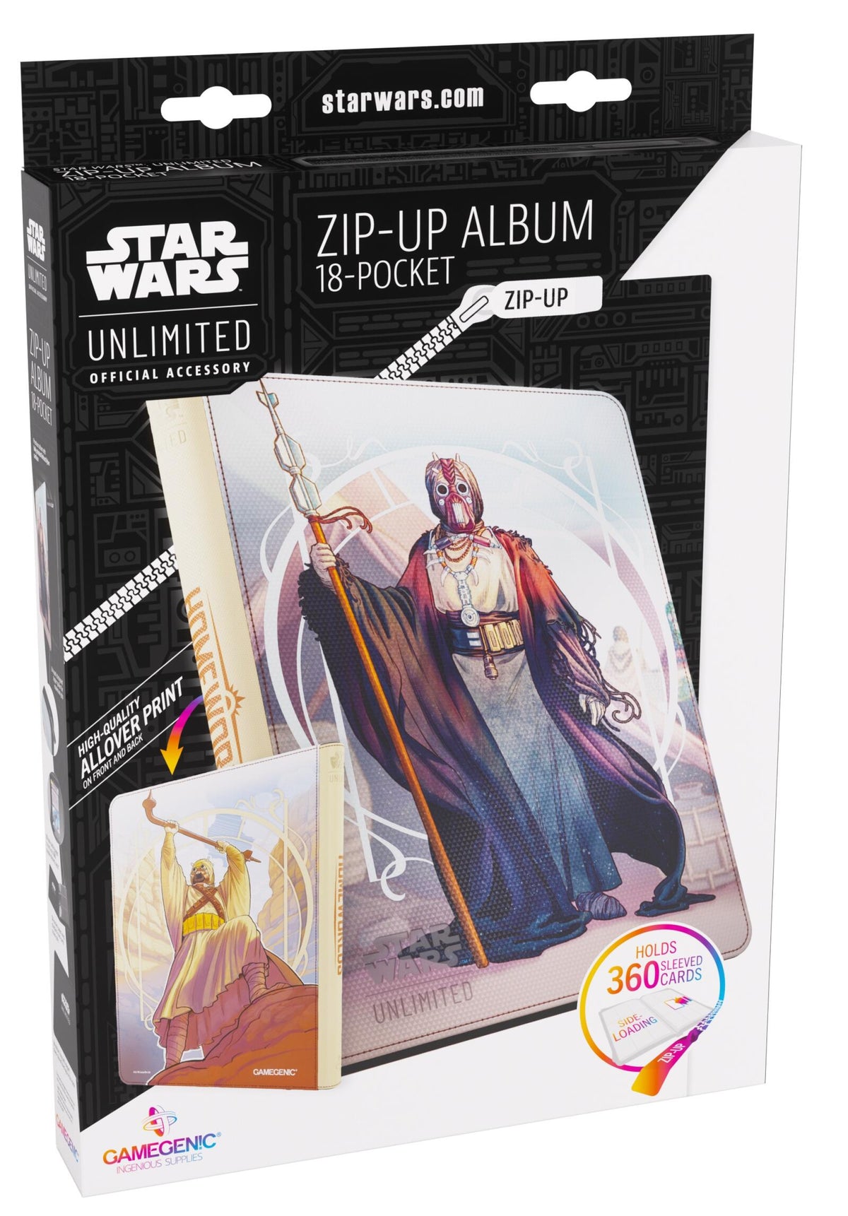 Gamegenic Star Wars Unlimited - Zip Up Album 18 Pocket The Chieftain & A'Kobe