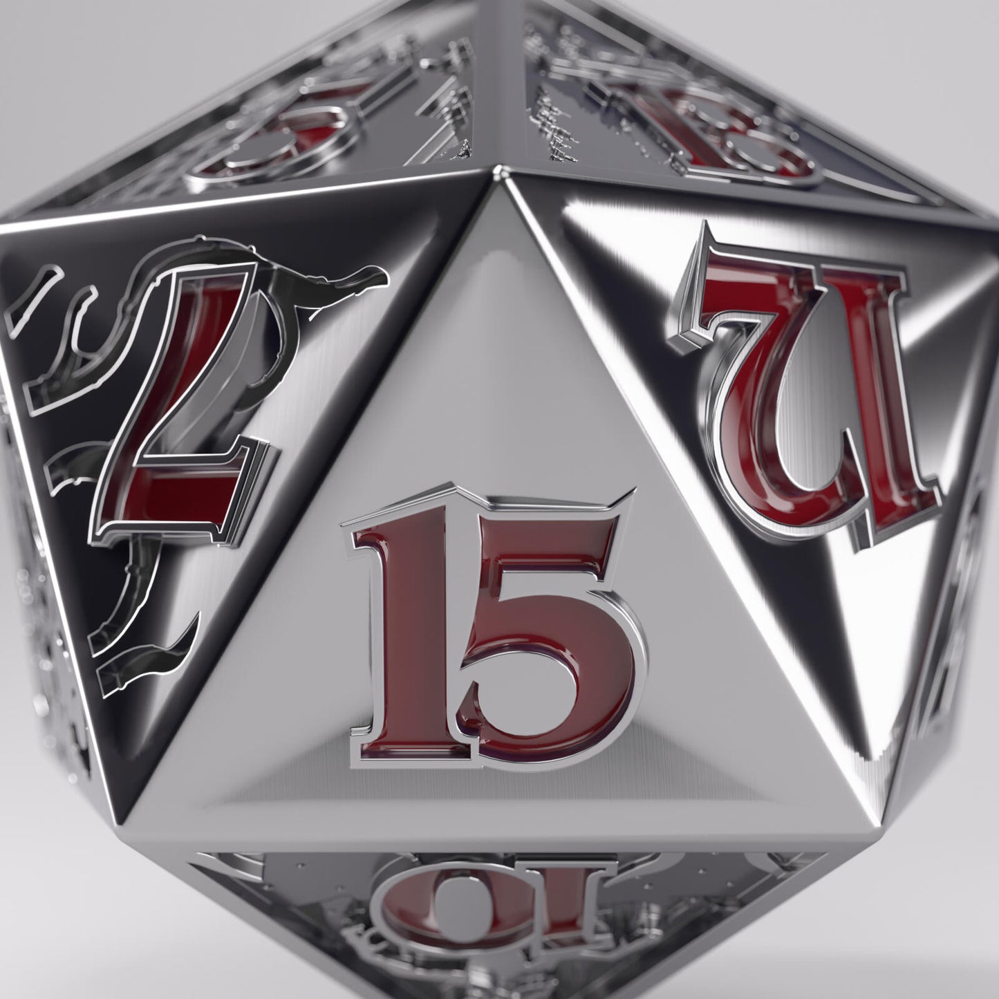 Gamegenic Stranger Things - Hellfire Club Premium Metal D20 Die