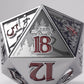 Gamegenic Stranger Things - Hellfire Club Premium Metal D20 Die