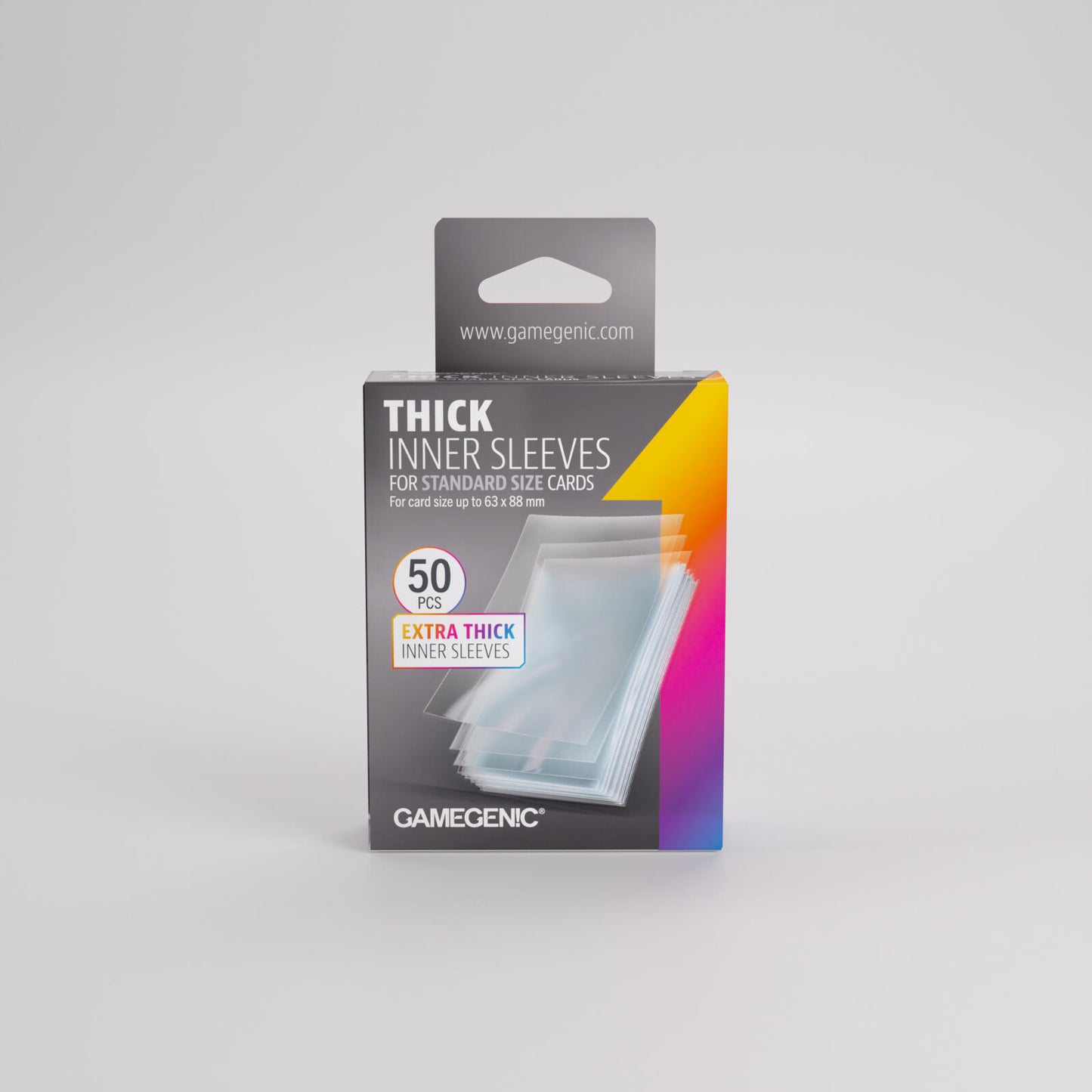 Gamegenic Thick Inner Card Sleeves (64mm x 89mm) (50 Sleeves Per Pack)