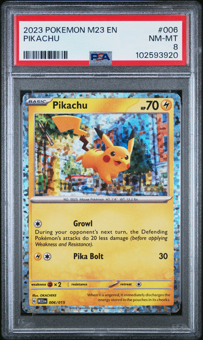 2023 Pokemon M23 En-Mcdonald's Collection 006 Pikachu - PSA 8