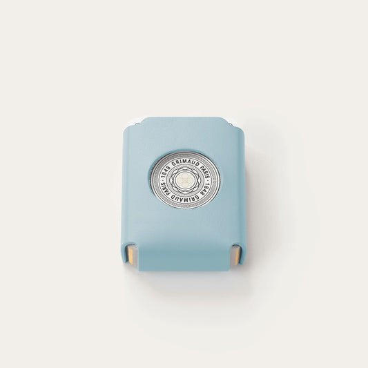 Grimaud - Dolphin blue bridge deck in its leather case