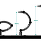 The Simple Stand mini x4 Black (for Small Figures & Chibi Figures)