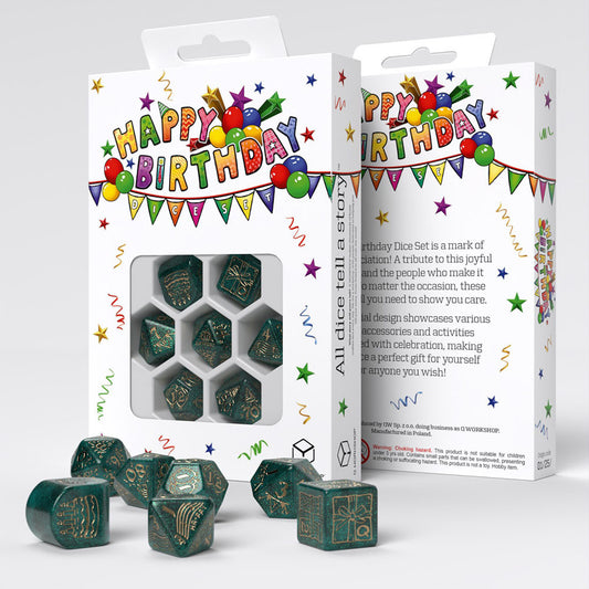 Happy Birthday Dice Set - Balloons