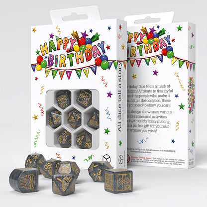 Happy Birthday Dice Set - Confetti