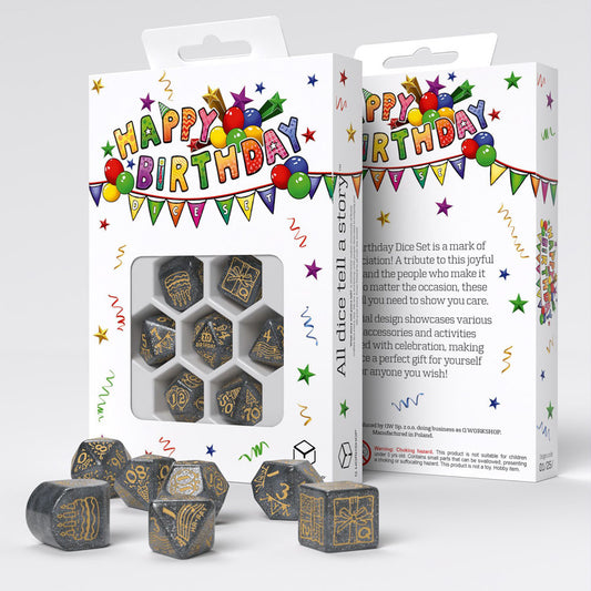 Happy Birthday Dice Set - Confetti