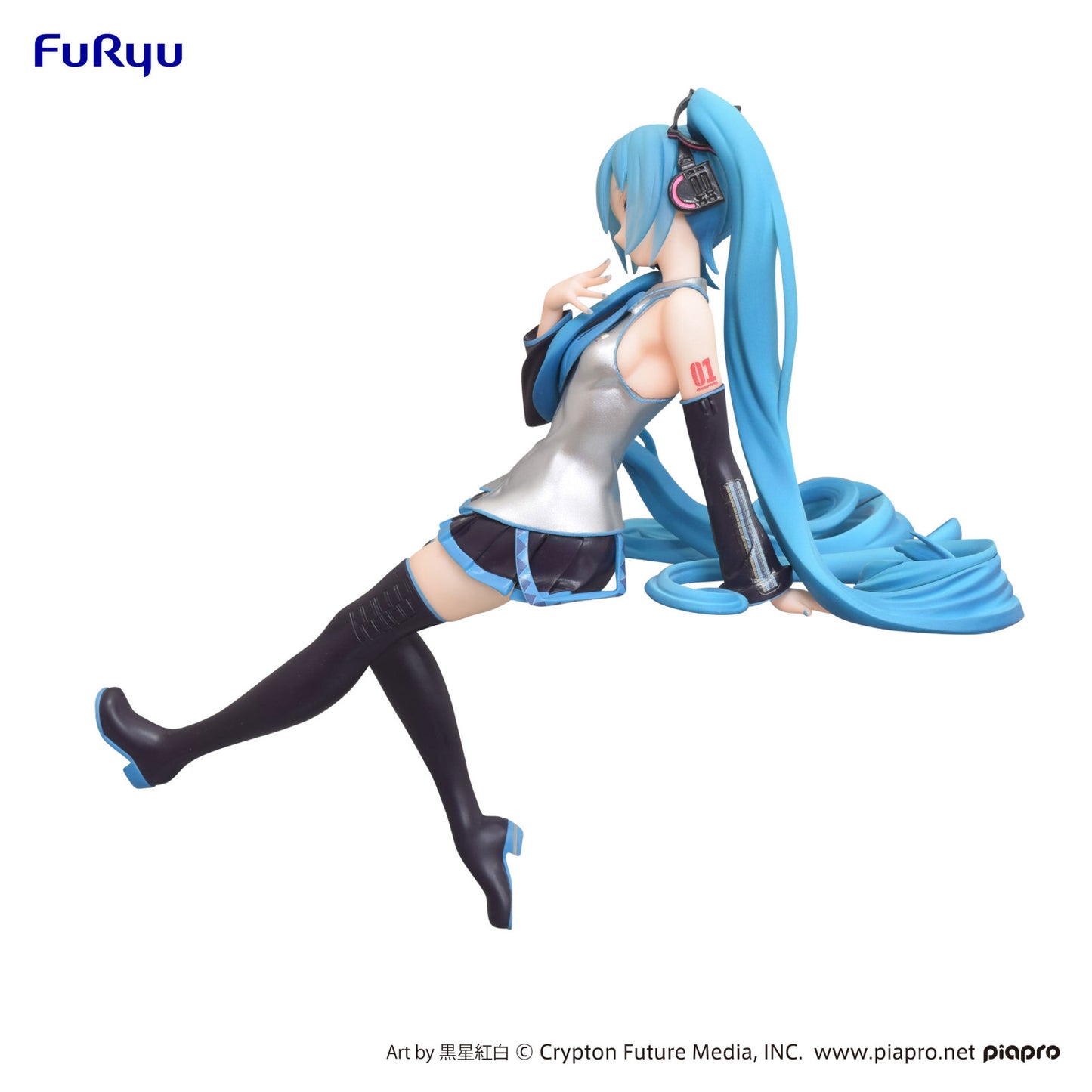 Hatsune Miku Noodle Stopper Figure Kuroboshi Kouhaku Version