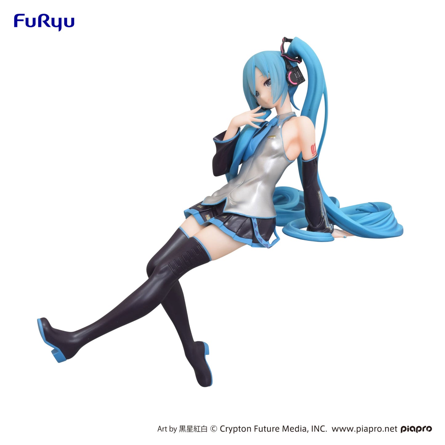 Hatsune Miku Noodle Stopper Figure Kuroboshi Kouhaku Version
