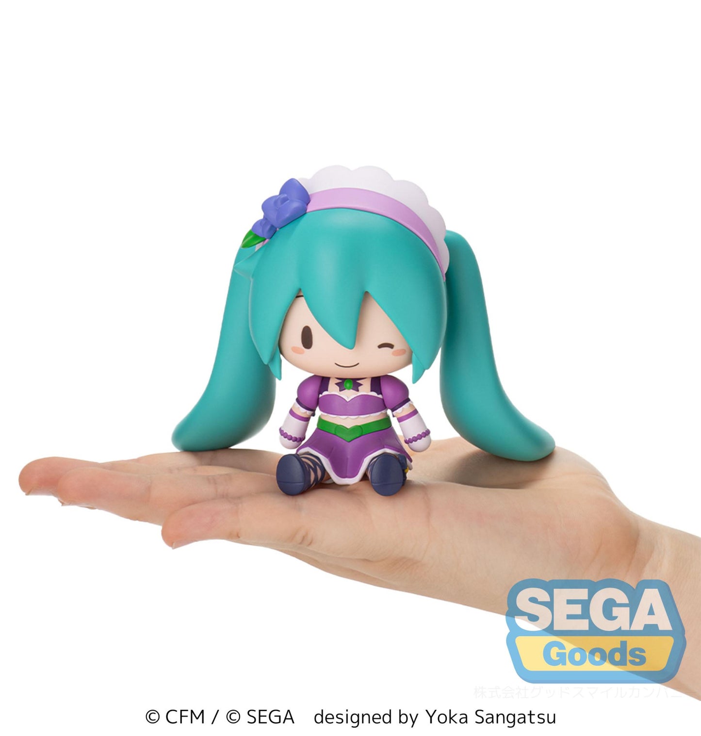 Hatsune Miku x Love and Berry Dress Up and Dance! Fuwa Petit Chibi Figure Sparkly Purple