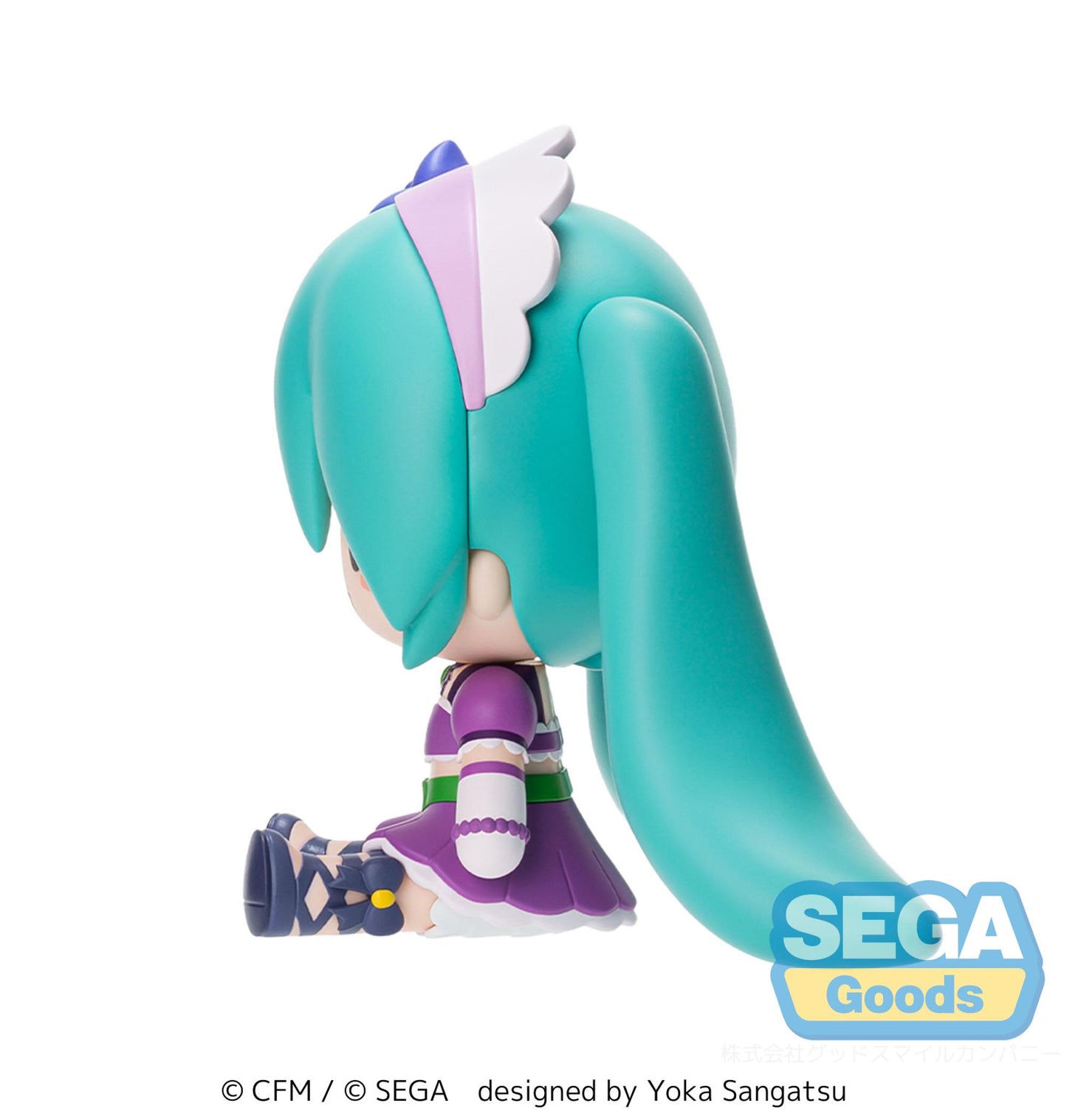 Hatsune Miku x Love and Berry Dress Up and Dance! Fuwa Petit Chibi Figure Sparkly Purple