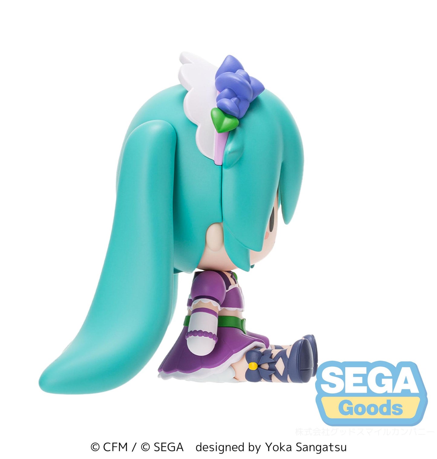 Hatsune Miku x Love and Berry Dress Up and Dance! Fuwa Petit Chibi Figure Sparkly Purple