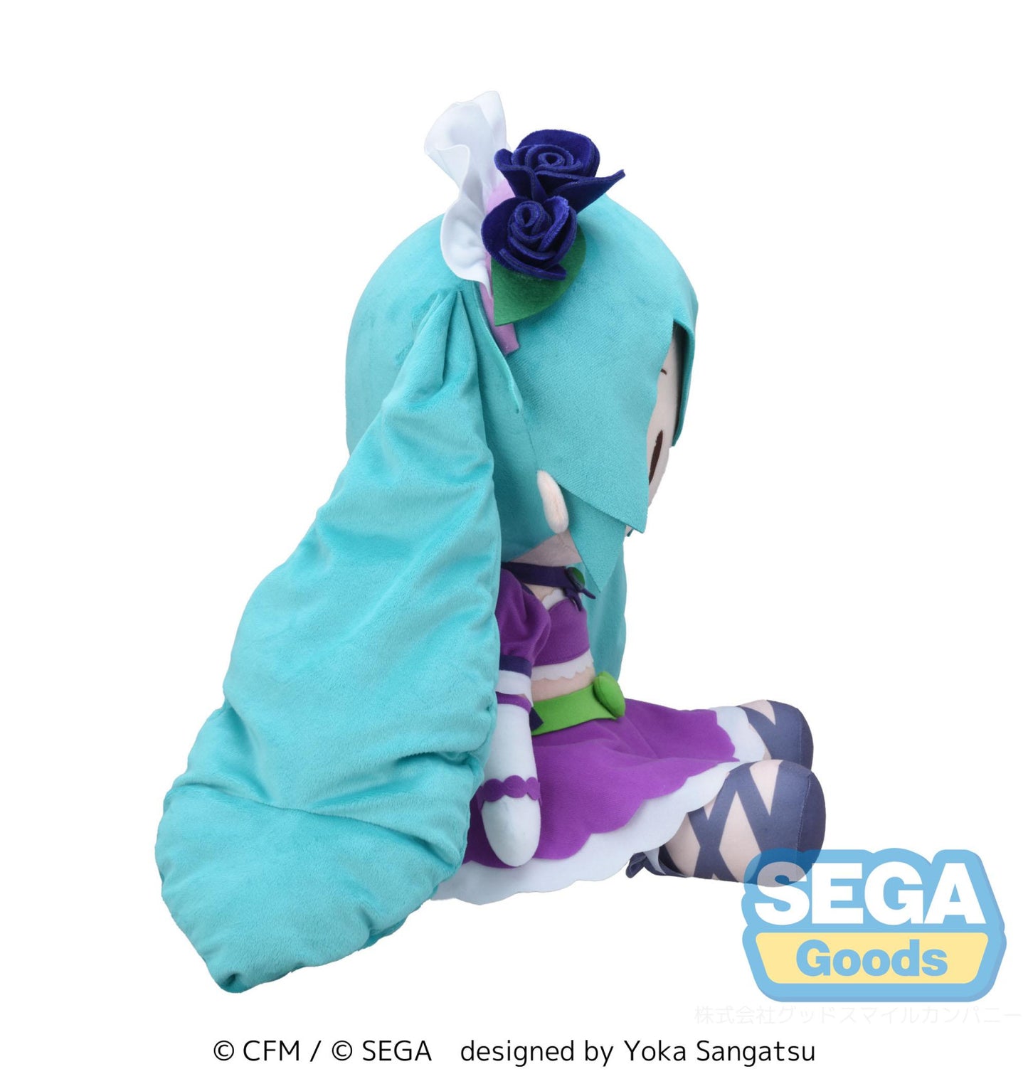 Hatsune Miku x Love and Berry Dress Up and Dance! Fuwa Petit Plush Sparkly Purple (LL)