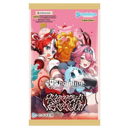 [hololive OFFICIAL CARD GAME] hBP06e Ayakashi Vermilion - Booster Pack