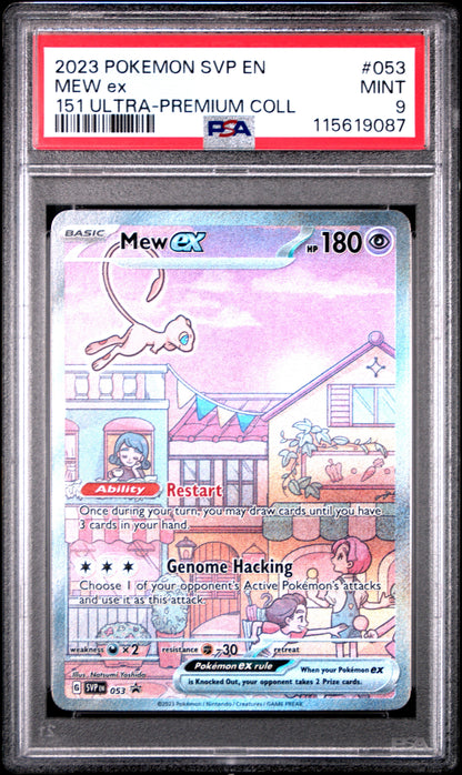 2023 Pokemon Svp En-Sv Black Star Promo 053 Mew Ex 151 Ultra-Premium Coll - PSA 9
